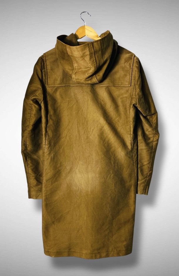 A.P.C. Distressed Vintage A.P.C Heavy/Wax Cotton Long Hooded Jacket Size US L / EU 52-54 / 3 - 3 Thumbnail
