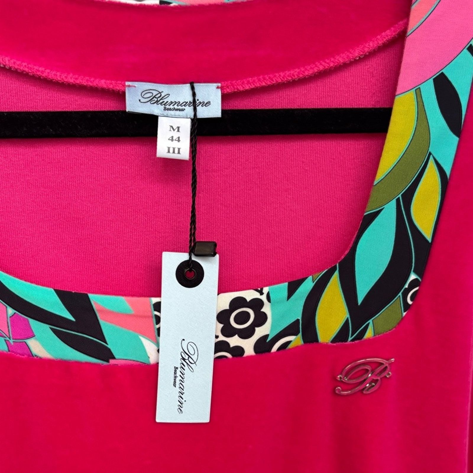 Blumarine NWT Blumarine Pink Sleeveless Dress Multicolor Accents M Size M / US 6-8 / IT 42-44 - 2 Thumbnail