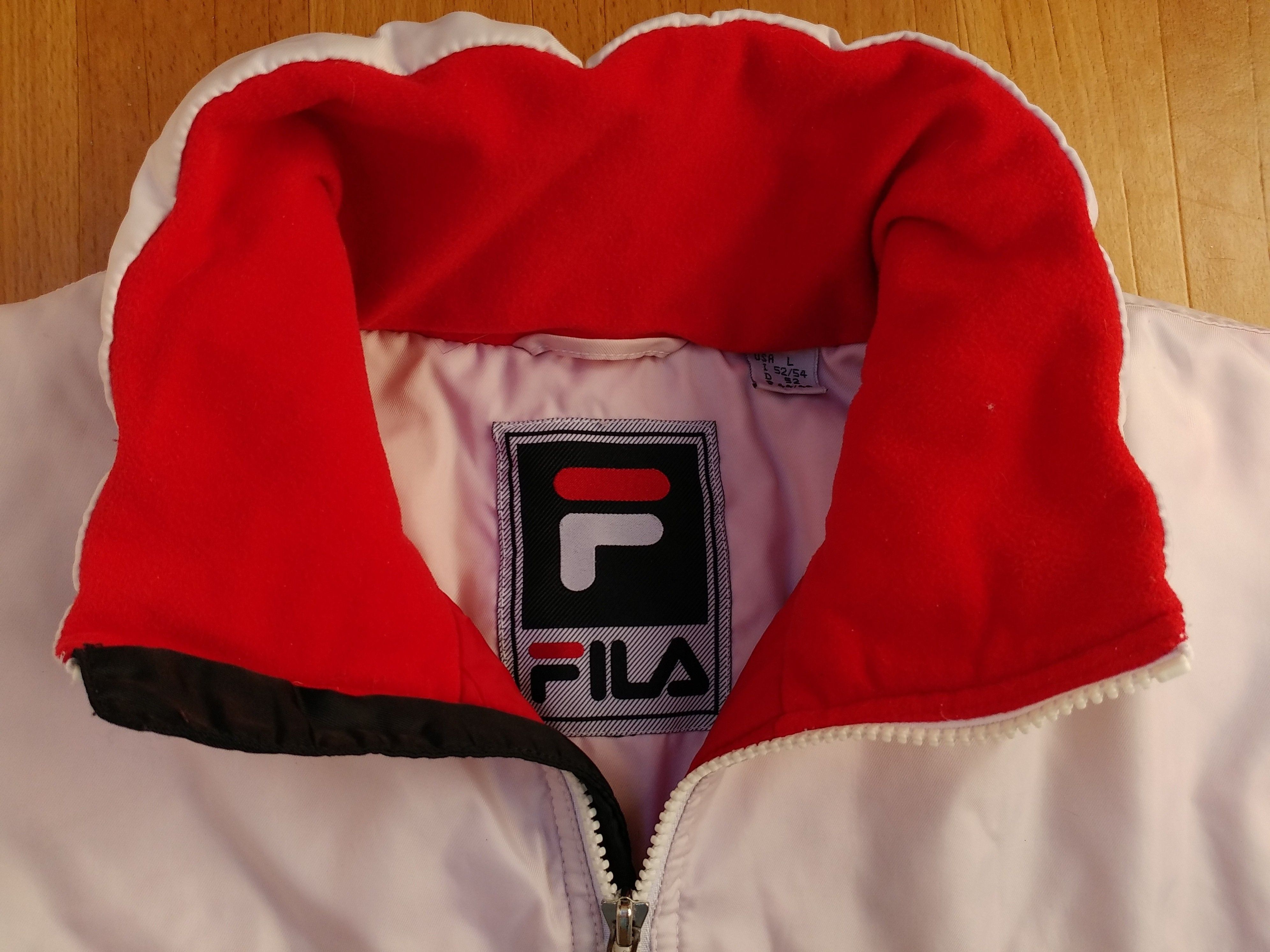 Fila FILA jacket, white, vintage bomber, 90s hip hop, 1990s L Size US L / EU 52-54 / 3 - 14 Thumbnail