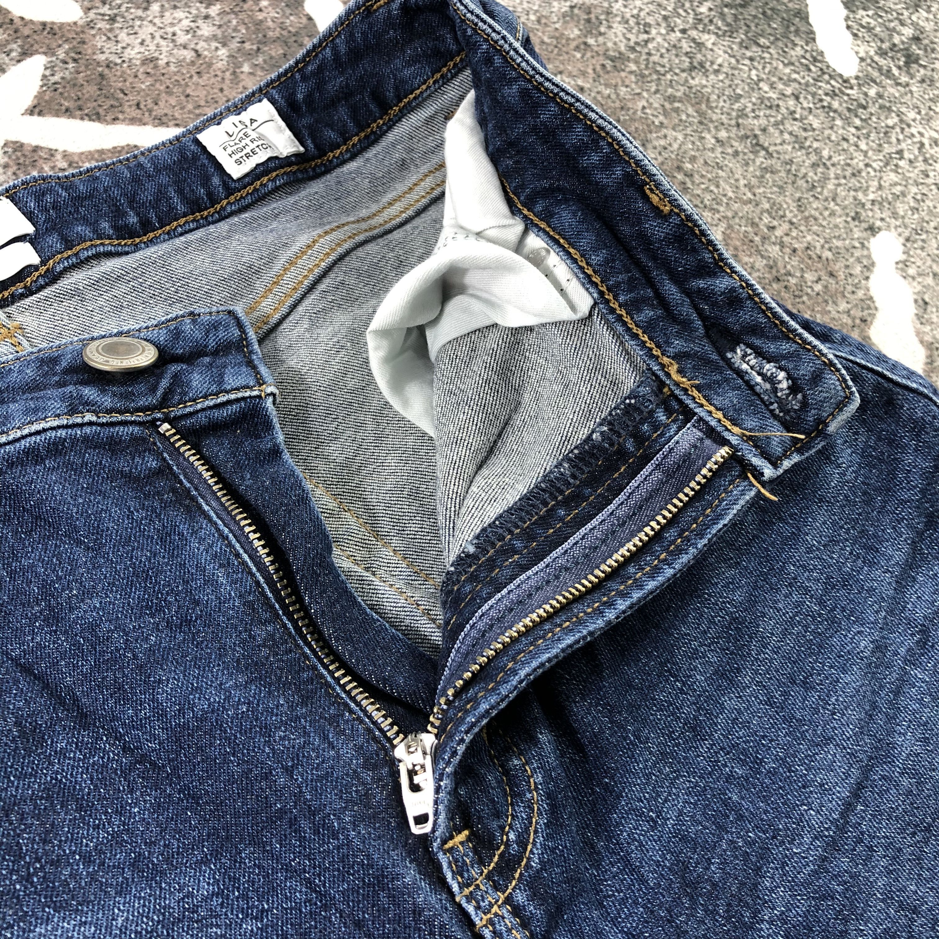 Edwin Something Edwin Jeans Blue Wash Flare Denim KJ1445 Size 29" - 7 Thumbnail