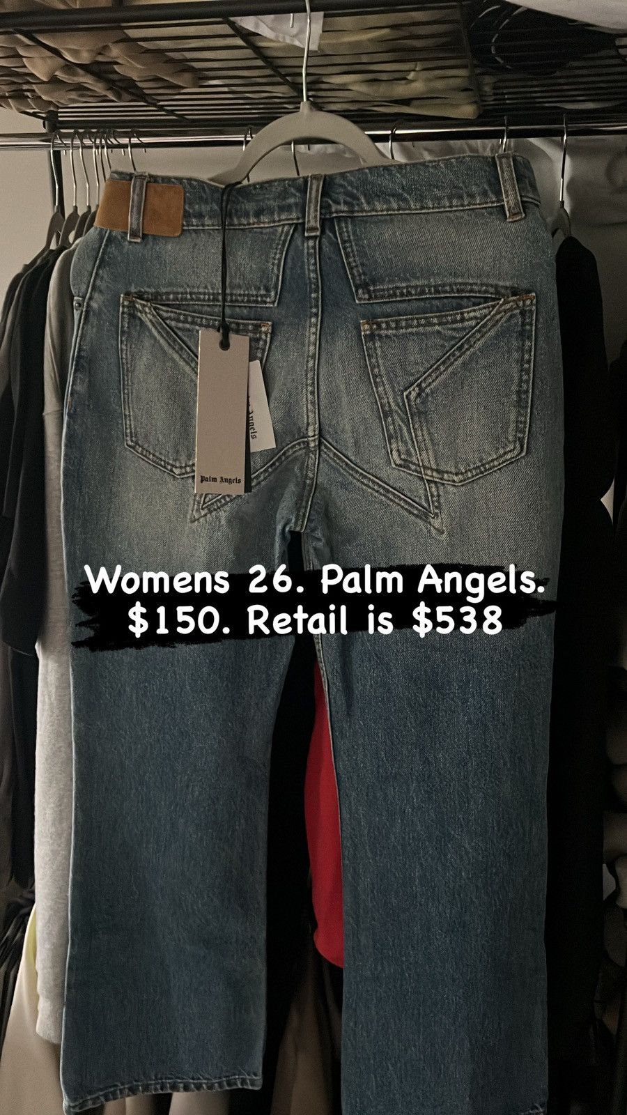 Palm Angels Jeans Womens 26