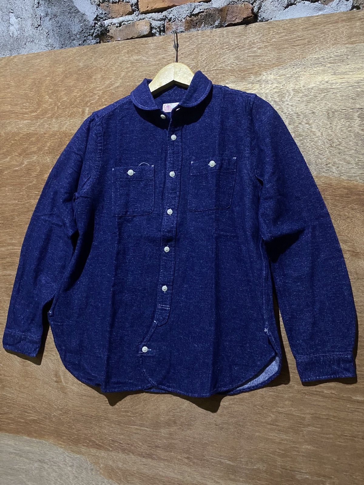 Japanese Brand Coen japan city collar denim shirt Size US S / EU 44-46 / 1 - 2 Thumbnail