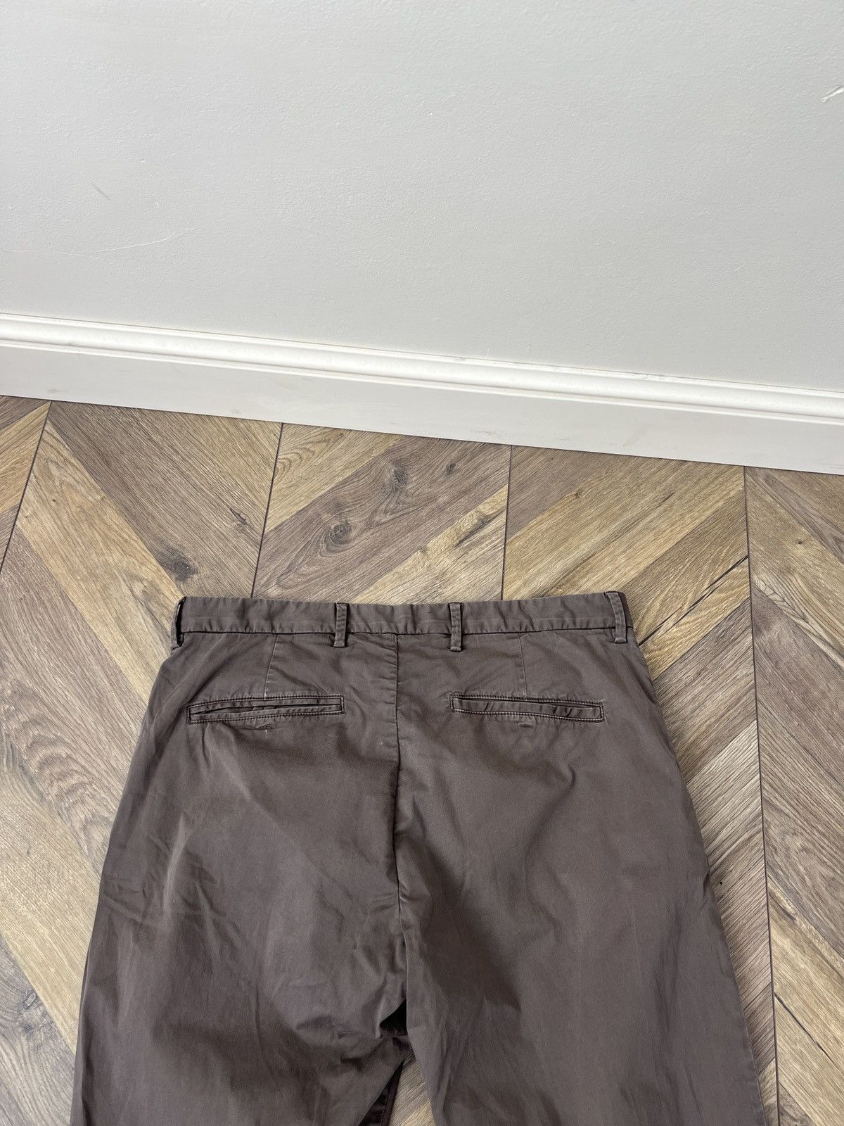 Z Zegna Vintage Z Zegna Men’s Brown Slim Fit Chino Pants Size US 32 / EU 48 - 12 Thumbnail