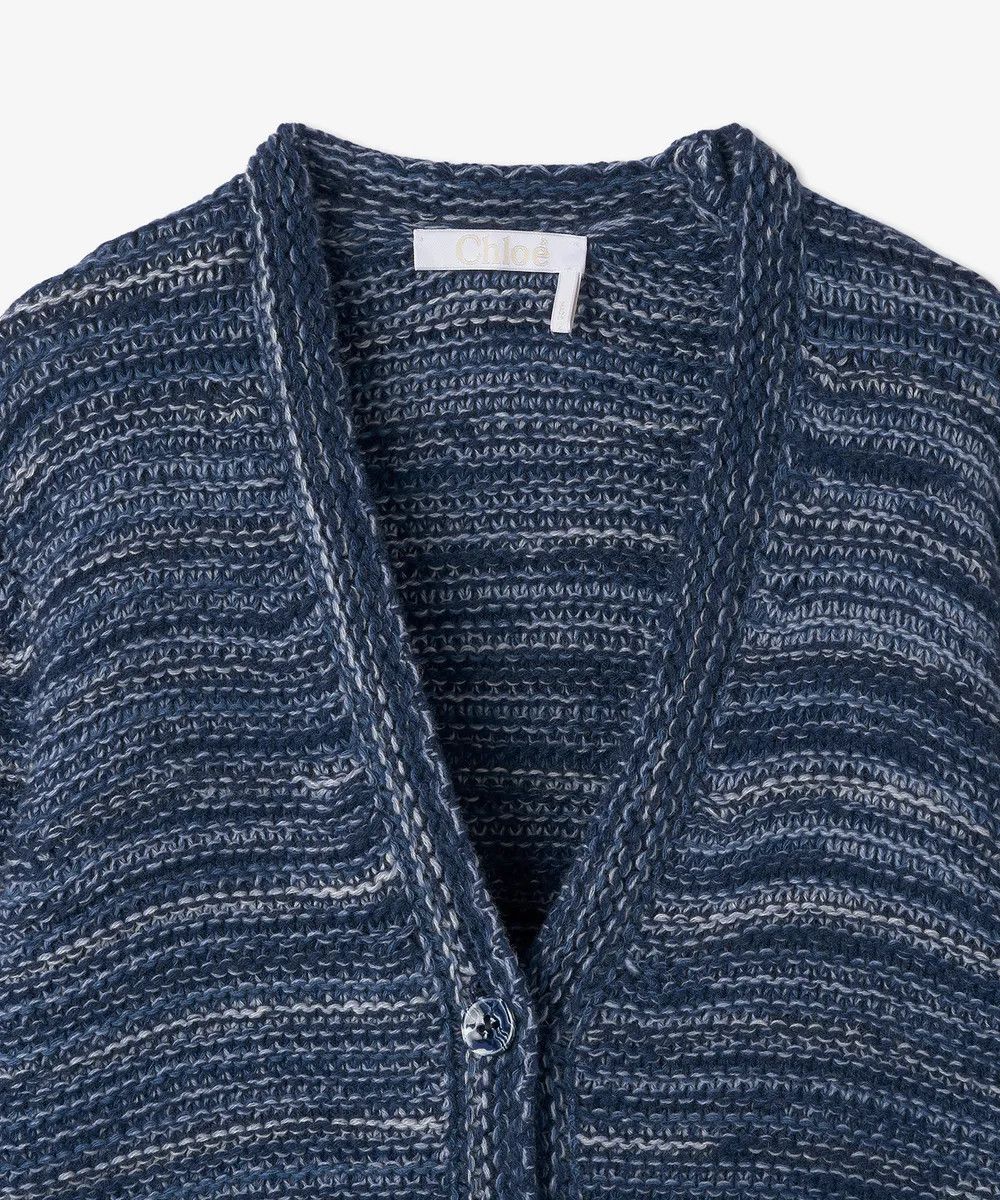 Chloe o1y0825 V-neck Cardigan in Blue Size M / US 6-8 / IT 42-44 - 3 Thumbnail