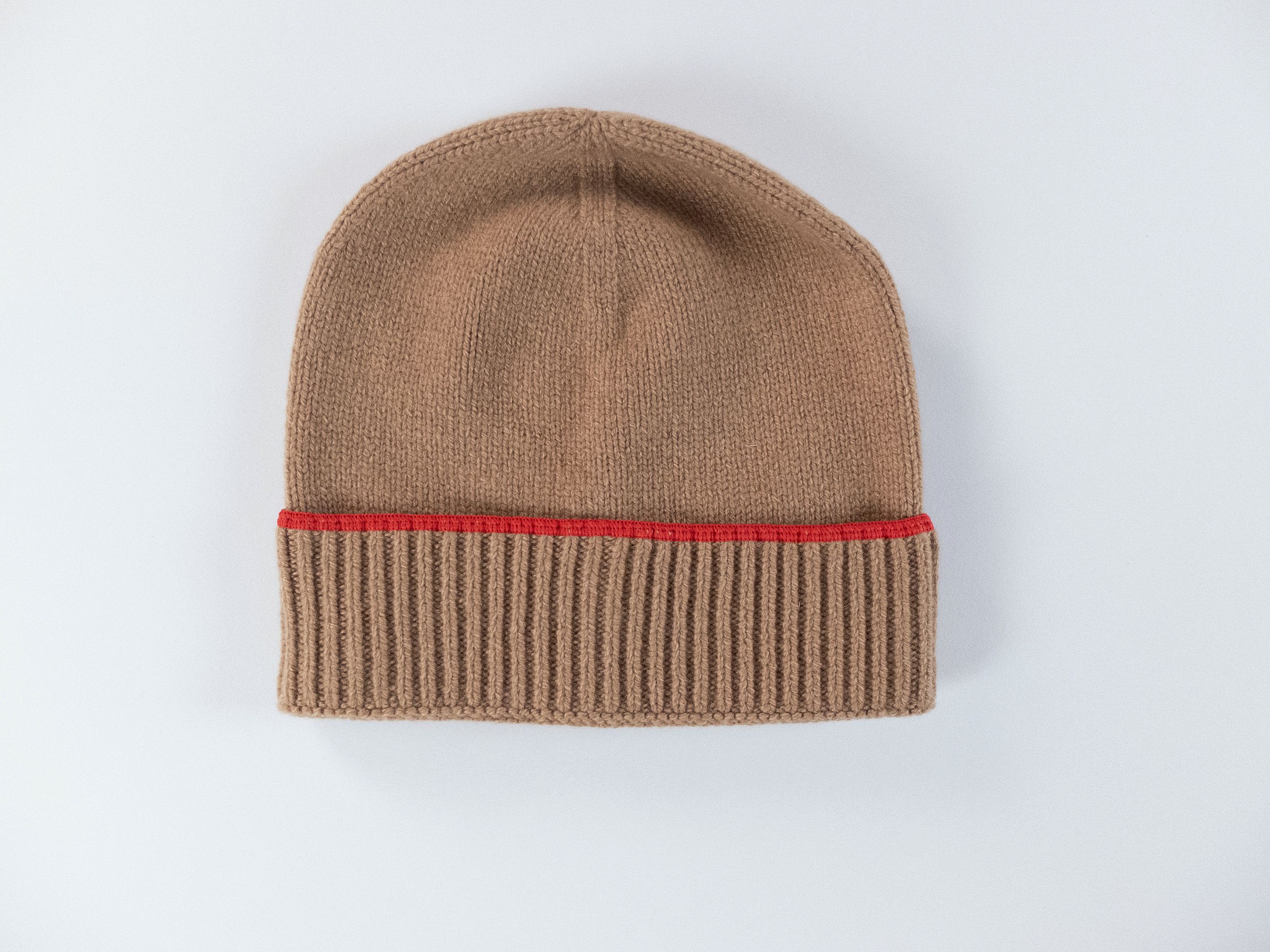 Bottega Veneta BOTTEGA VENETA camel color wool cashmere beanie hat Medium q Size ONE SIZE - 5 Thumbnail