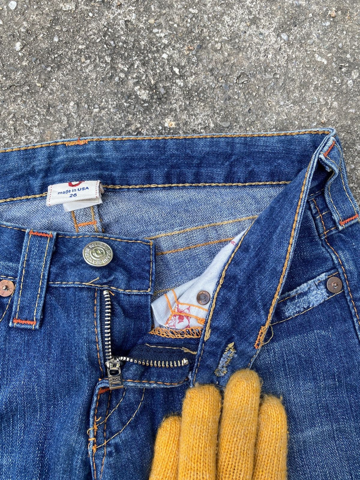 Japanese Brand × Le Grande Bleu (L.G.B.) × True Religion True Religion Flare Distressed Denim Size 26" / US 2 / IT 38 - 16 Thumbnail