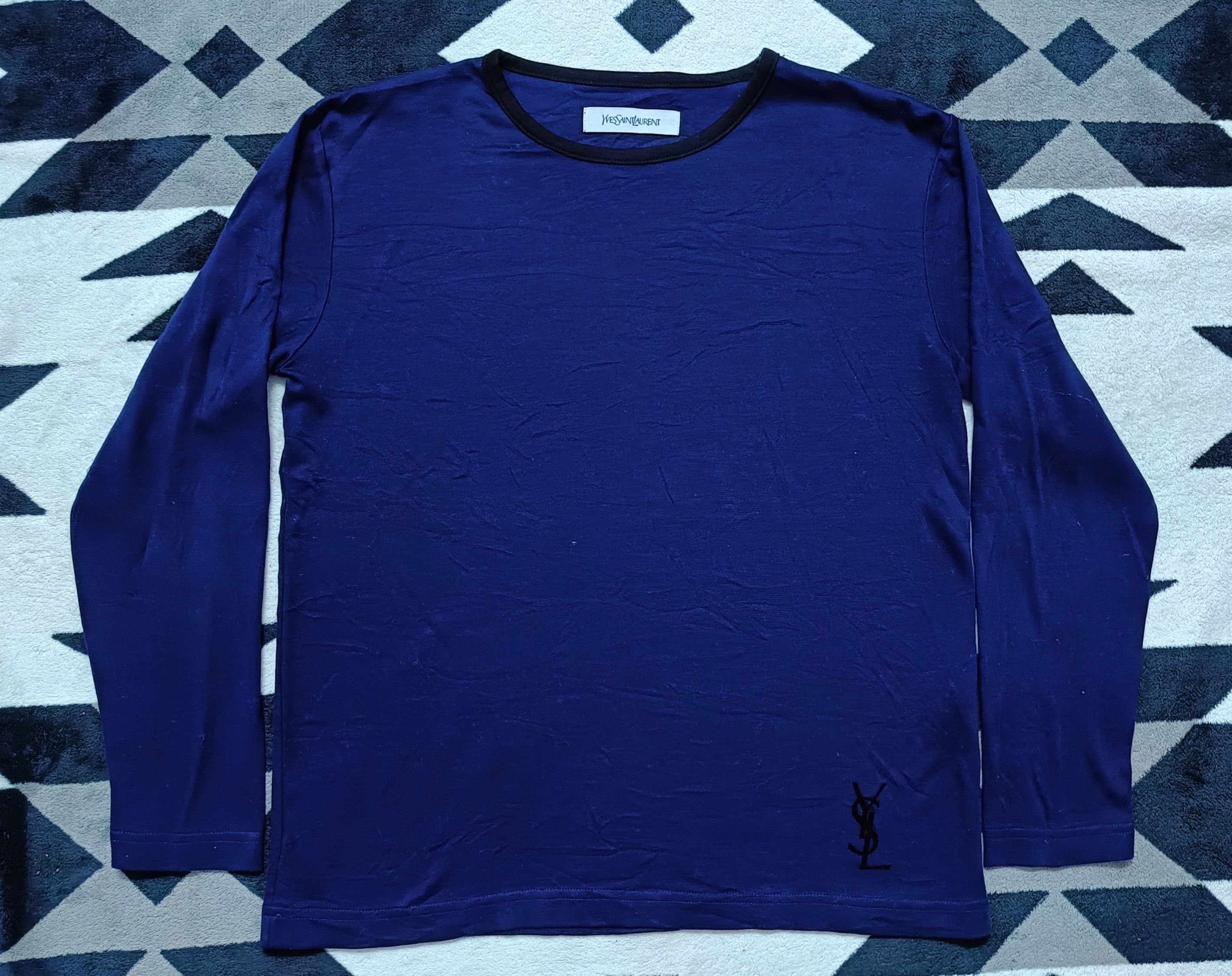 Yves Saint Laurent 🔥🔥Rare Yves Saint Laurent Long Sleeve Tee Size M / US 6-8 / IT 42-44 - 2 Thumbnail