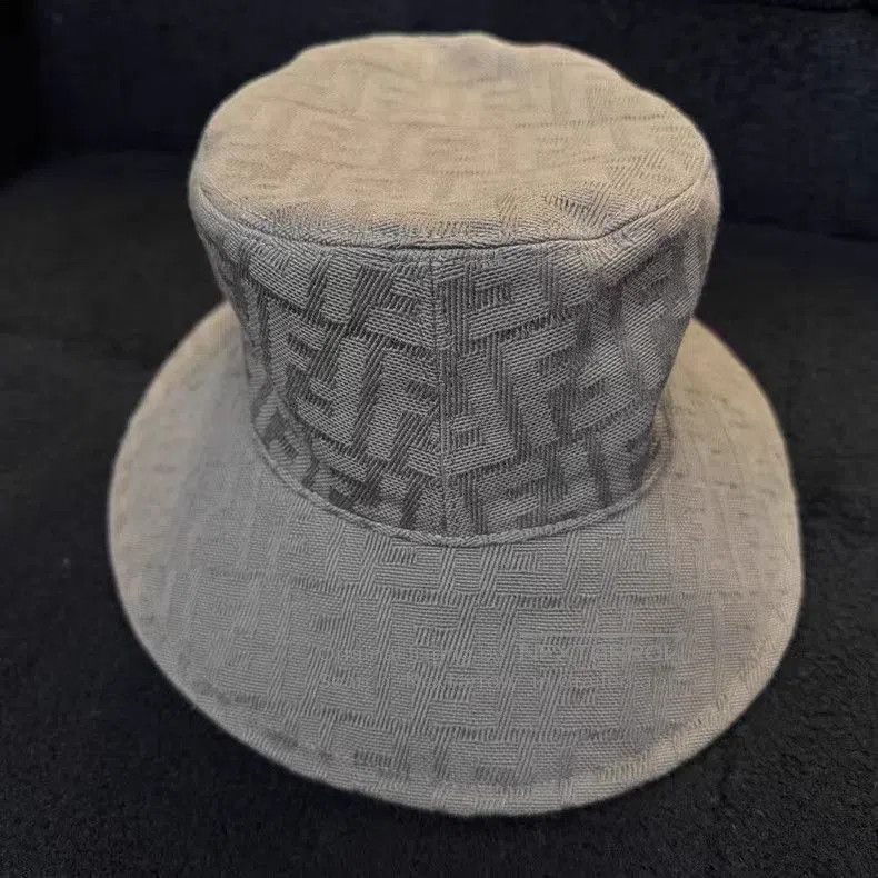 Fendi Gray Patterned Bucket Hat. Size ONE SIZE - 5 Thumbnail