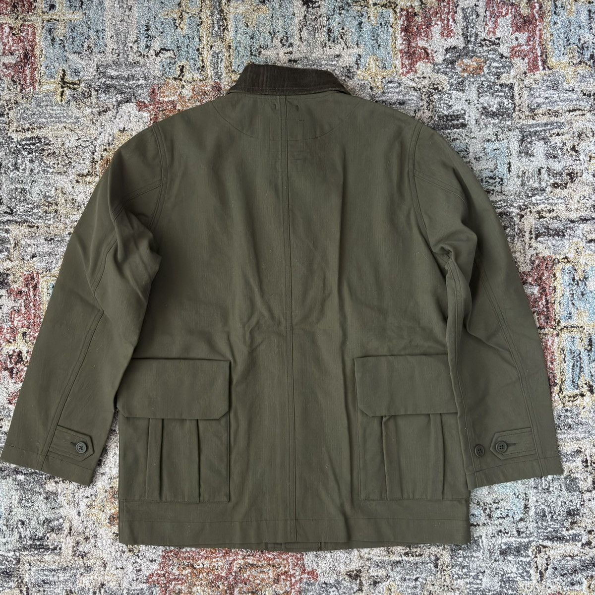 Snow Peak Takibi jacket olive khaki chore work coverall Barbour waxed Size US S / EU 44-46 / 1 - 6 Thumbnail
