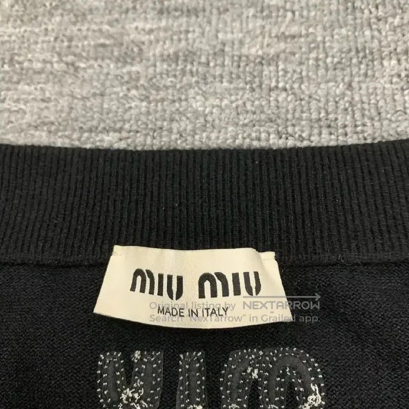 Miu Miu Miu Miu Black Cotton Skirt with Feathers . Size 27" / US 4 / IT 40 - 8 Thumbnail