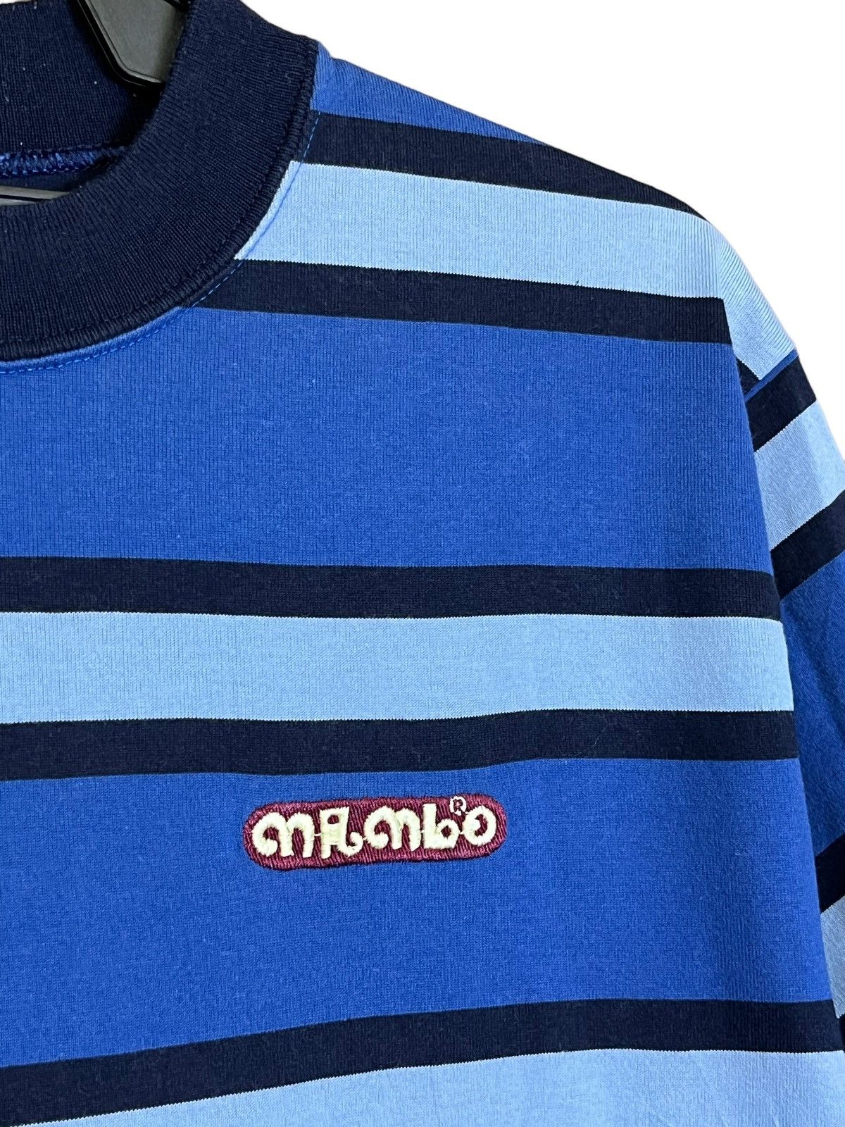 Mambo VINTAGE MAMBO SMALL LOGO STRIPED TEE SHIRT Size US L / EU 52-54 / 3 - 4 Thumbnail
