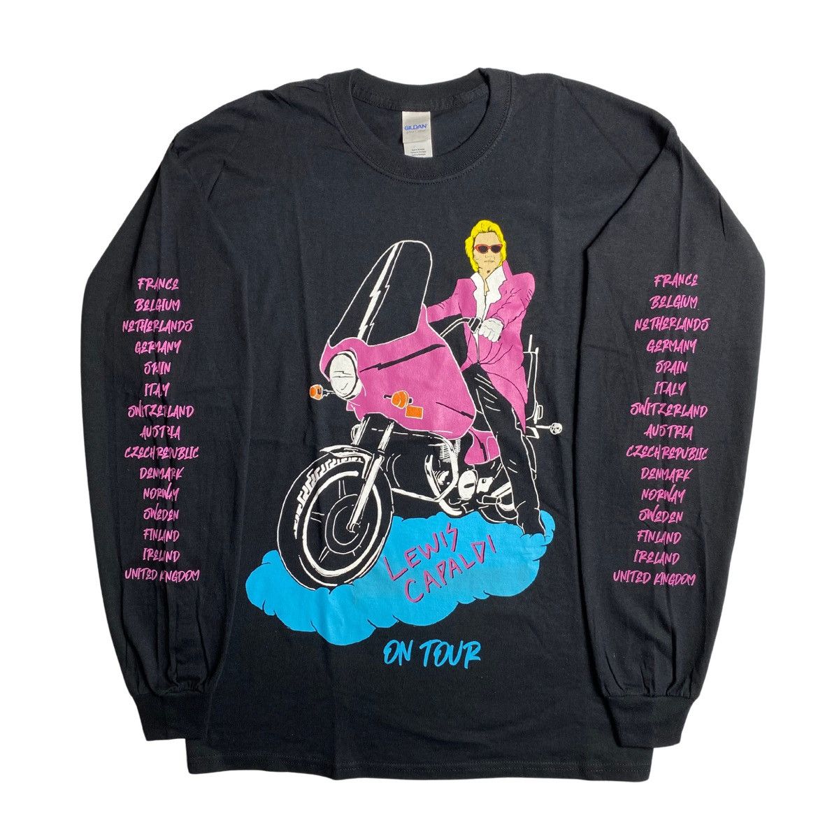 Band Tees Lewis Capaldi On Tour - Black Longsleeve Size US L / EU 52-54 / 3 - 1 Thumbnail