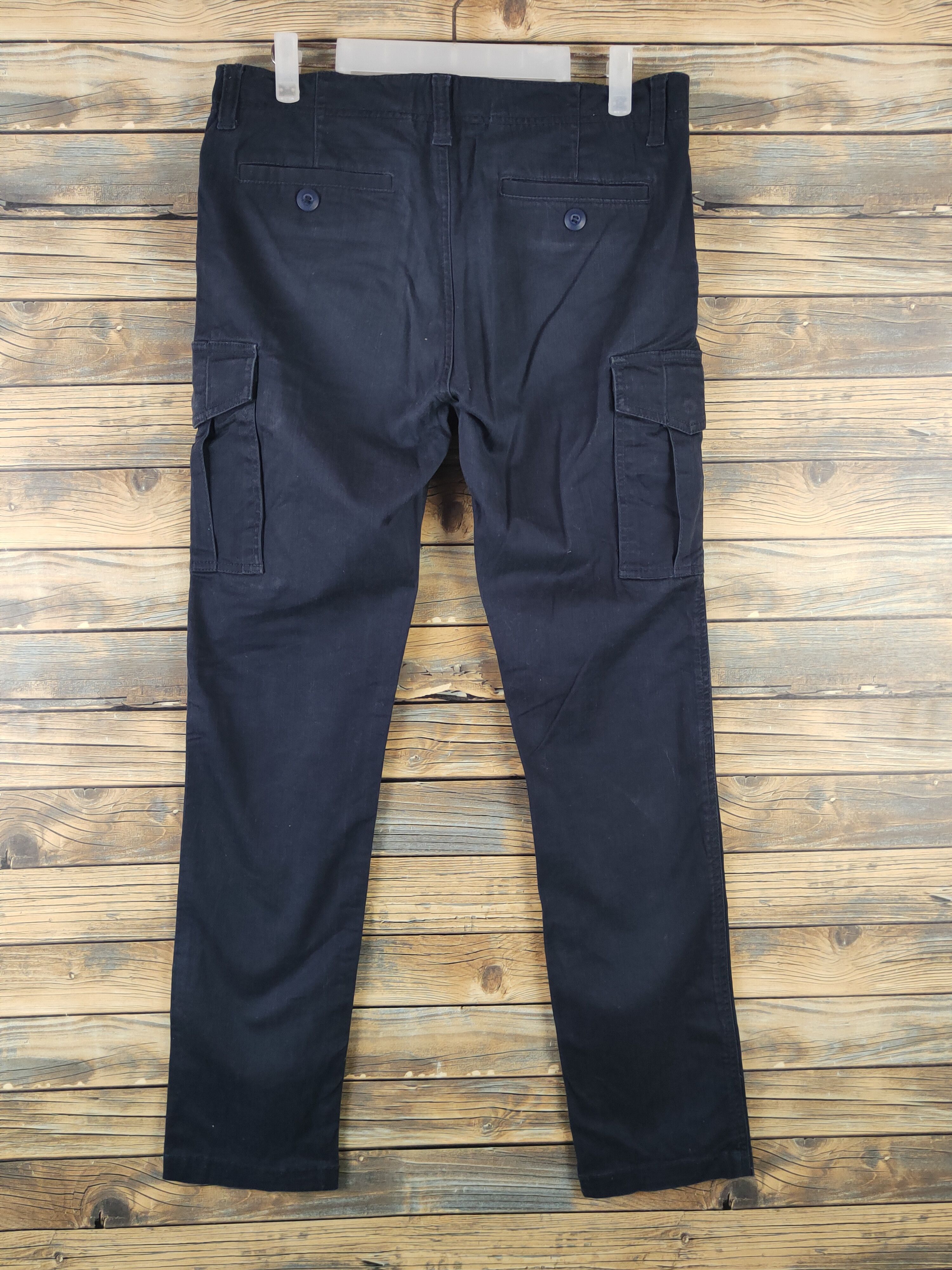 Beams Plus Beams Heart Black Multipocket Tactical Cargo Pants #448 Size US 32 / EU 48 - 7 Thumbnail