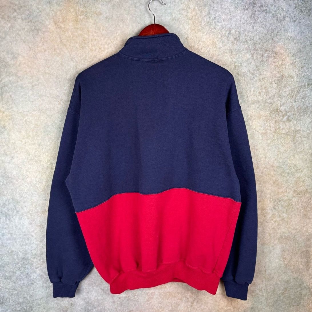 Russell Athletic × Vintage VTG 90s Russell Athletic Q Zip Sweatshirt Sz XL USA Made Size US XL / EU 56 / 4 - 3 Thumbnail