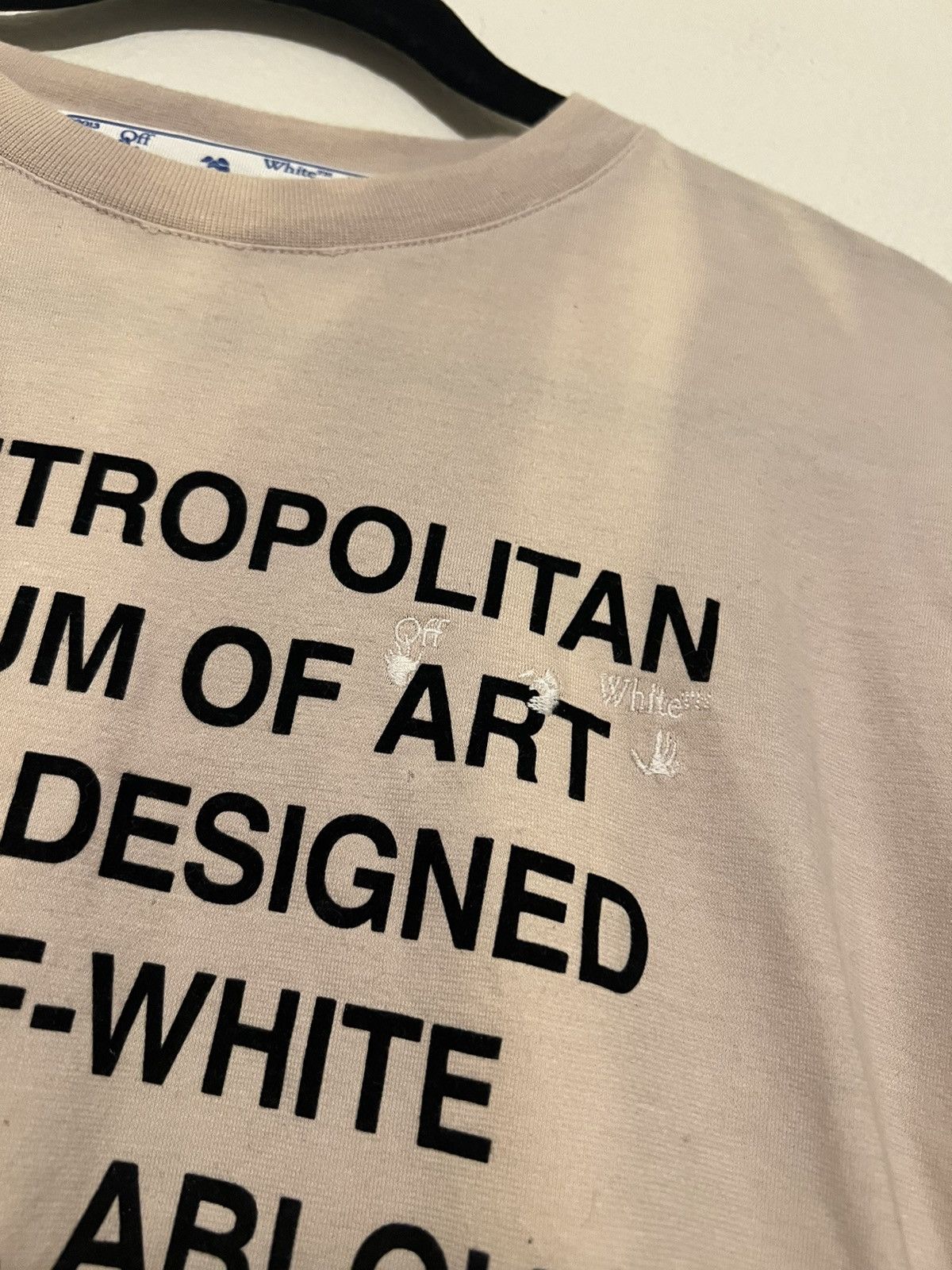 Off-White × Virgil Abloh Off-White x the MET washed casual S/S tee beige Size US M / EU 48-50 / 2 - 3 Thumbnail