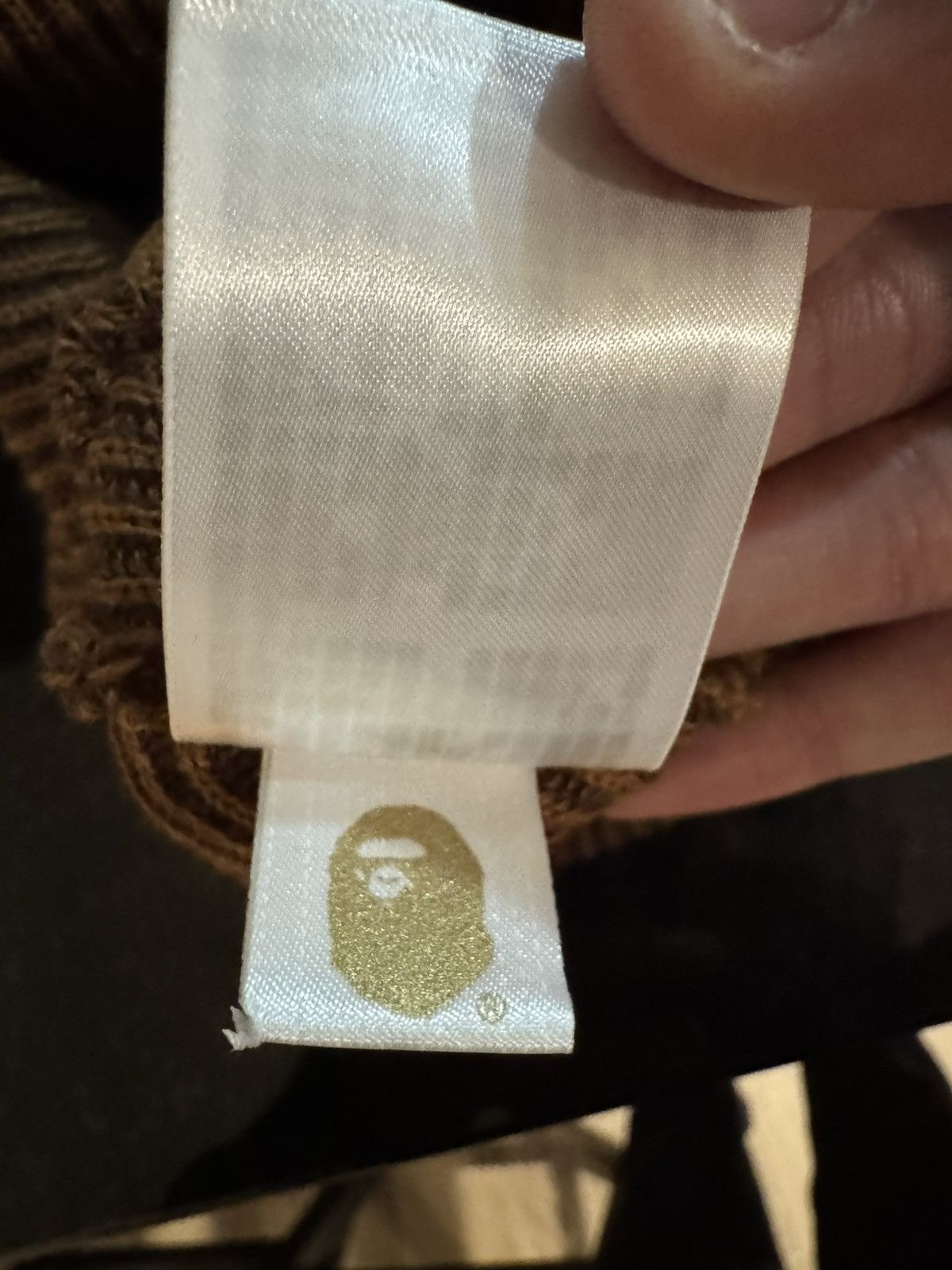 Bape A Bathing Ape Knit Beanie brown Size ONE SIZE - 5 Thumbnail