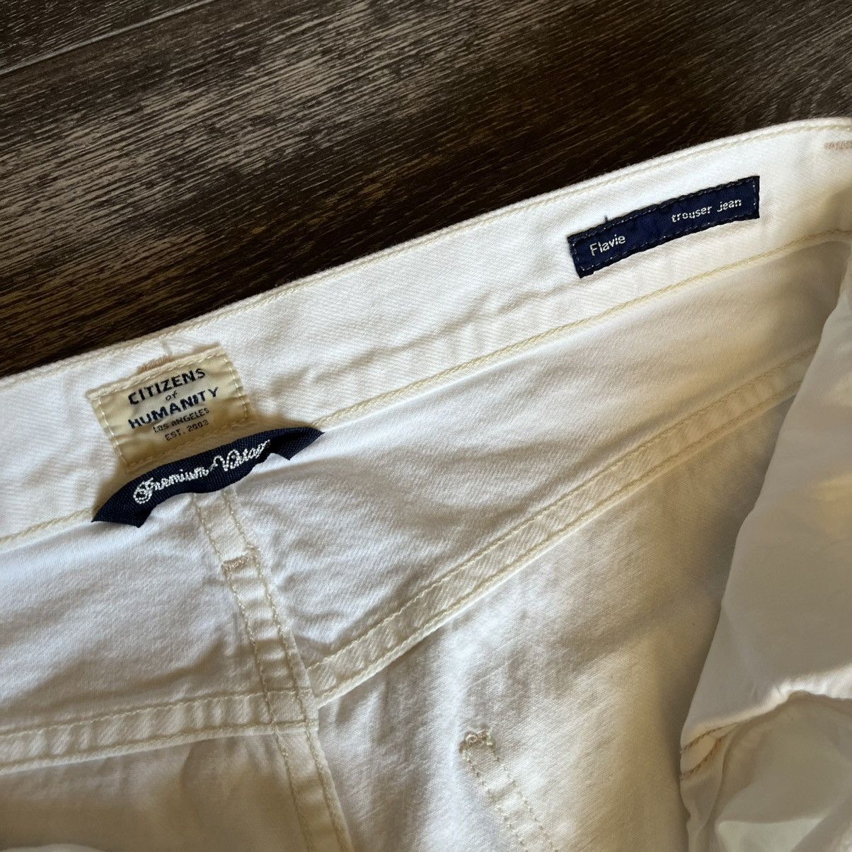Citizens Of Humanity Citizens of Humanity Flavie Trouser Denim Jeans White Sz 27 Size 27" / US 4 / IT 40 - 11 Thumbnail