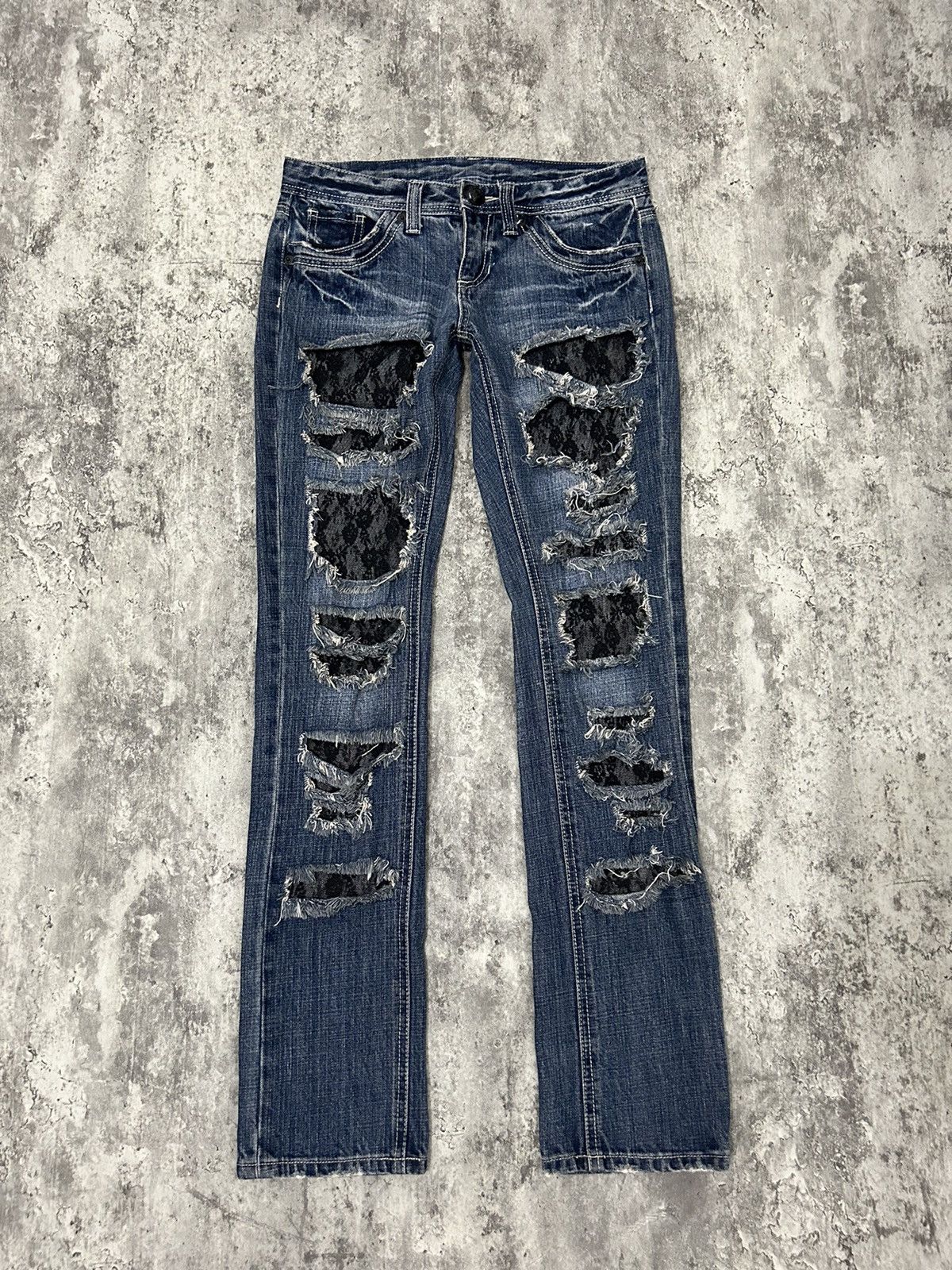 Japanese Brand Cecil Mc Bee Distressed Jeans Size 29" - 1 Thumbnail