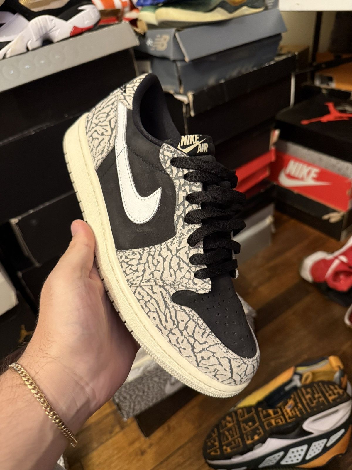 Jordan Brand Jordan 1 low retro OG Cement grey size 9 Size US 9 / EU 42 - 1 Thumbnail