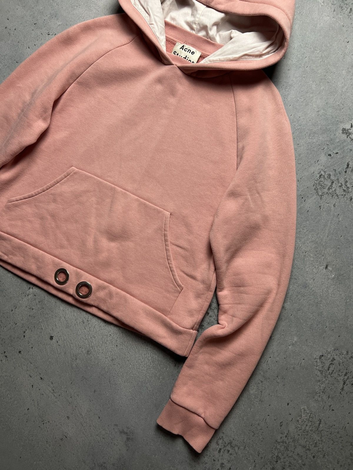 Acne Studios Acne Studios Pink Hoodie Vania FL PSS15 Opium Avant Garde Size M / US 6-8 / IT 42-44 - 4 Thumbnail