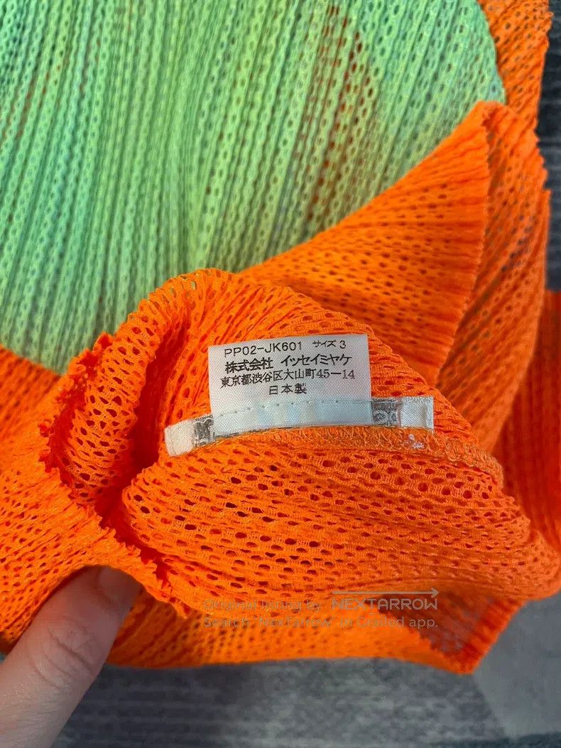 Issey Miyake Issey Miyake Double Color Block Ruffle Mesh Vest Size L / US 10 / IT 46 - 6 Thumbnail