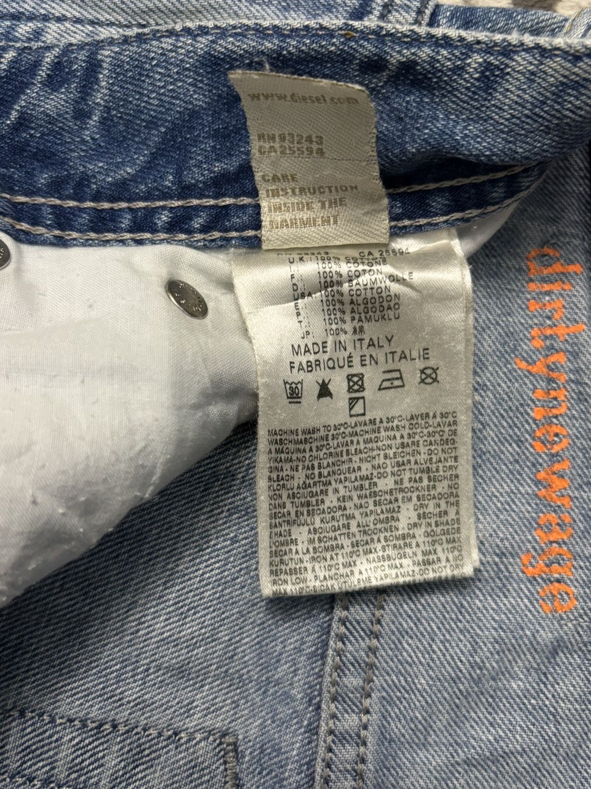 Diesel Vintage Diesel Viker-R-Box Dirty New Age Mud Wash Jeans Size US 32 / EU 48 - 19 Thumbnail