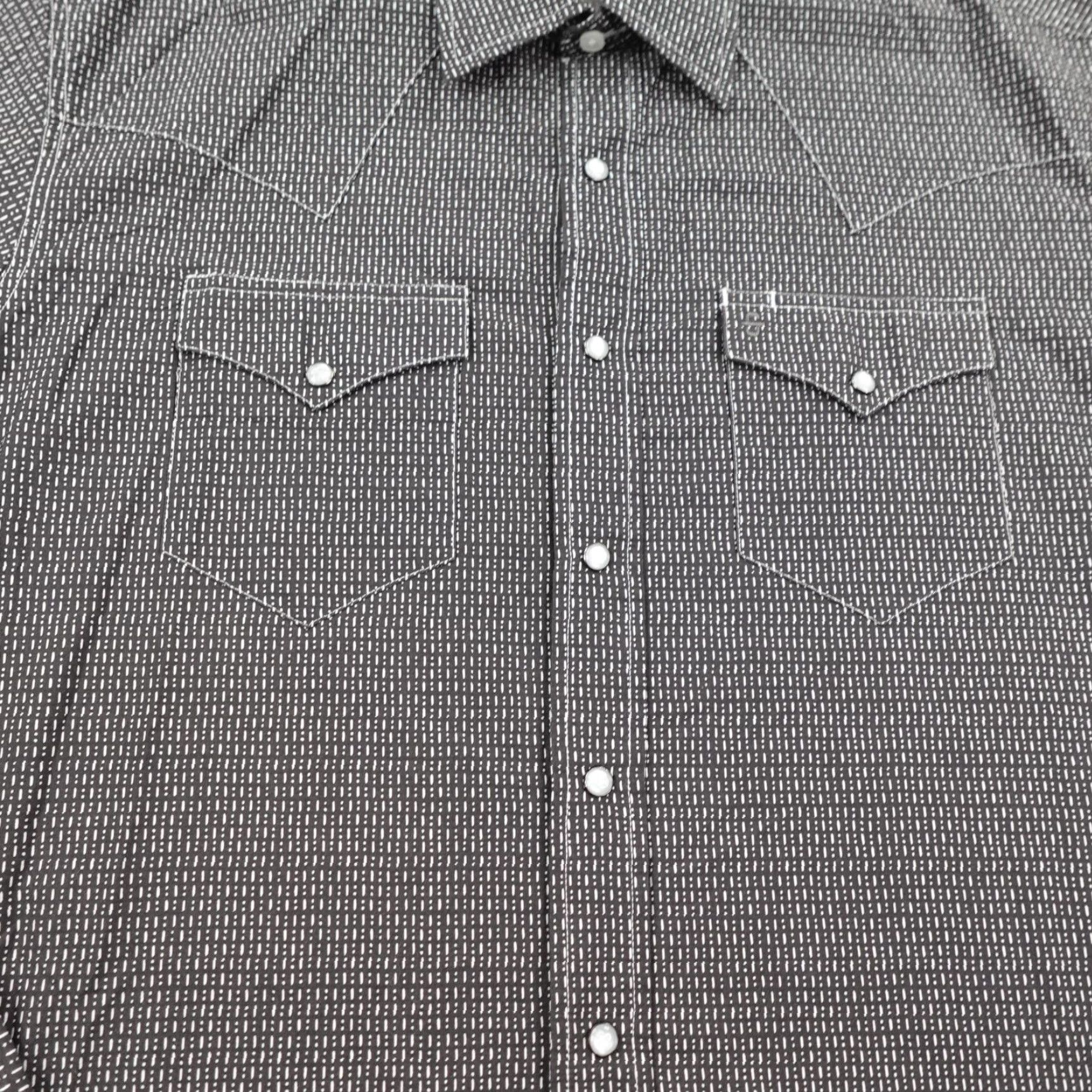 Stetson VINTAGE Stetson Cowboy Shirt Mens Medium Black Western Pearl Snap Button-Up Geometric Outdoor Casual Size US M / EU 48-50 / 2 - 3 Thumbnail
