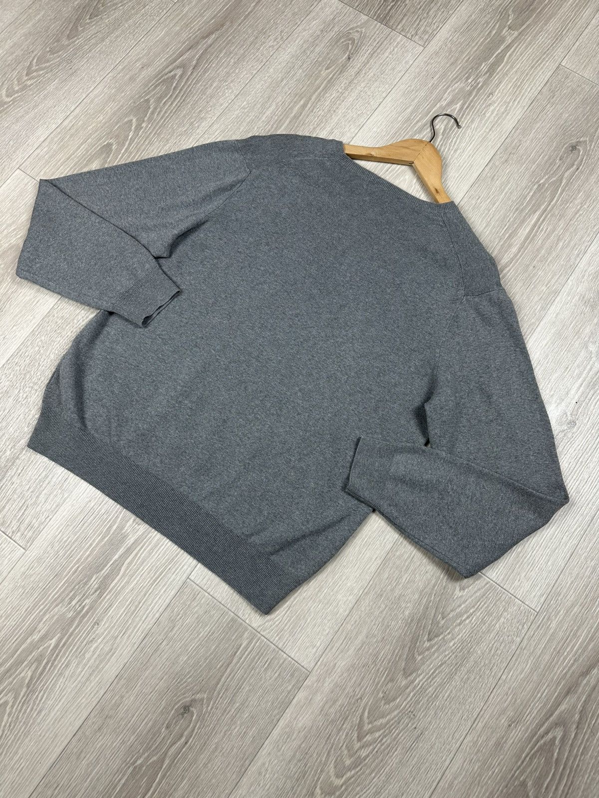 Polo Ralph Lauren Vintage POLO RALPH LAUREN Grey Sweater V-Neck Size L Size US M / EU 48-50 / 2 - 10 Thumbnail