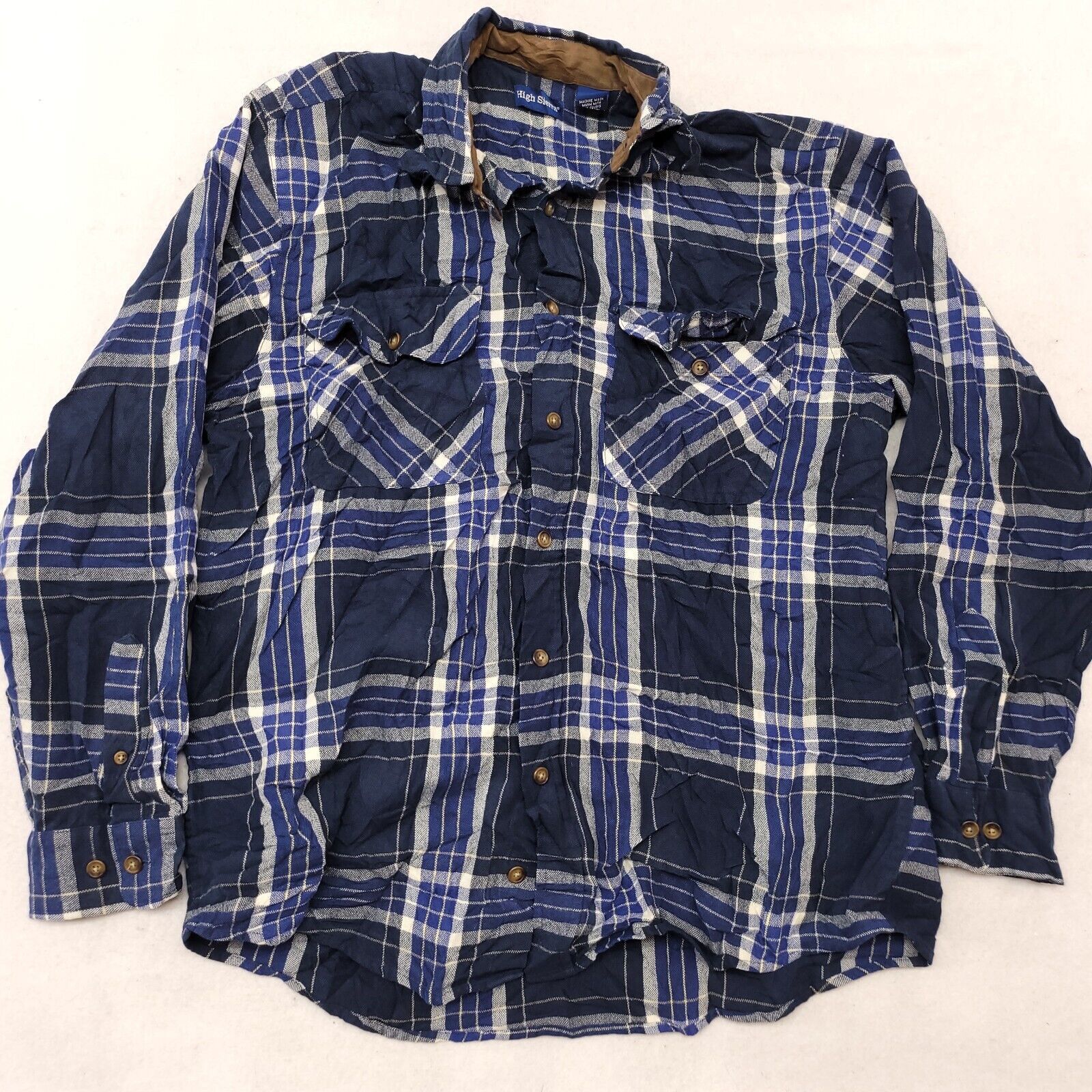High Sierra High Sierra Tartan Flannel Shirt Mens Size Medium Blue White Size US M / EU 48-50 / 2 - 2 Thumbnail