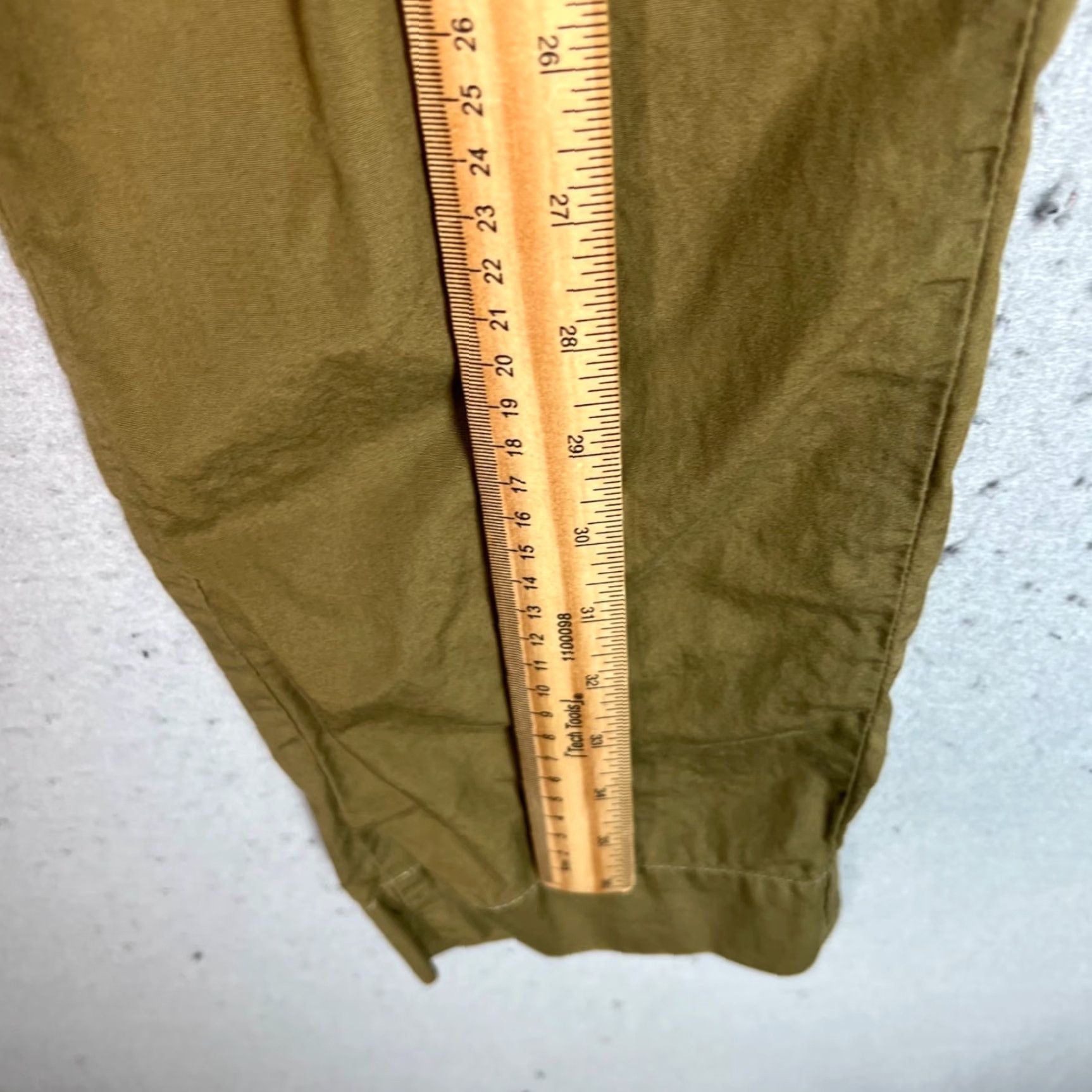 Save Khaki United Save Khaki United Mens Jogger Pants XS Olive Green Drawstring Tapered Inseam 29in Adult Regular Green Activewear Mens Size US 27 - 7 Thumbnail