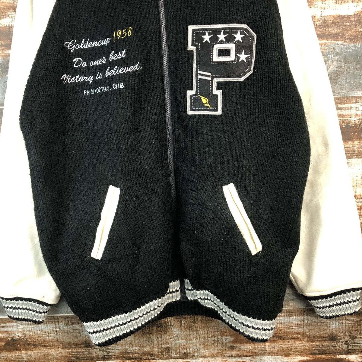 Japanese Brand Vintage American Casual The Times Bombers Jacket #A950 Size US XL / EU 56 / 4 - 6 Thumbnail