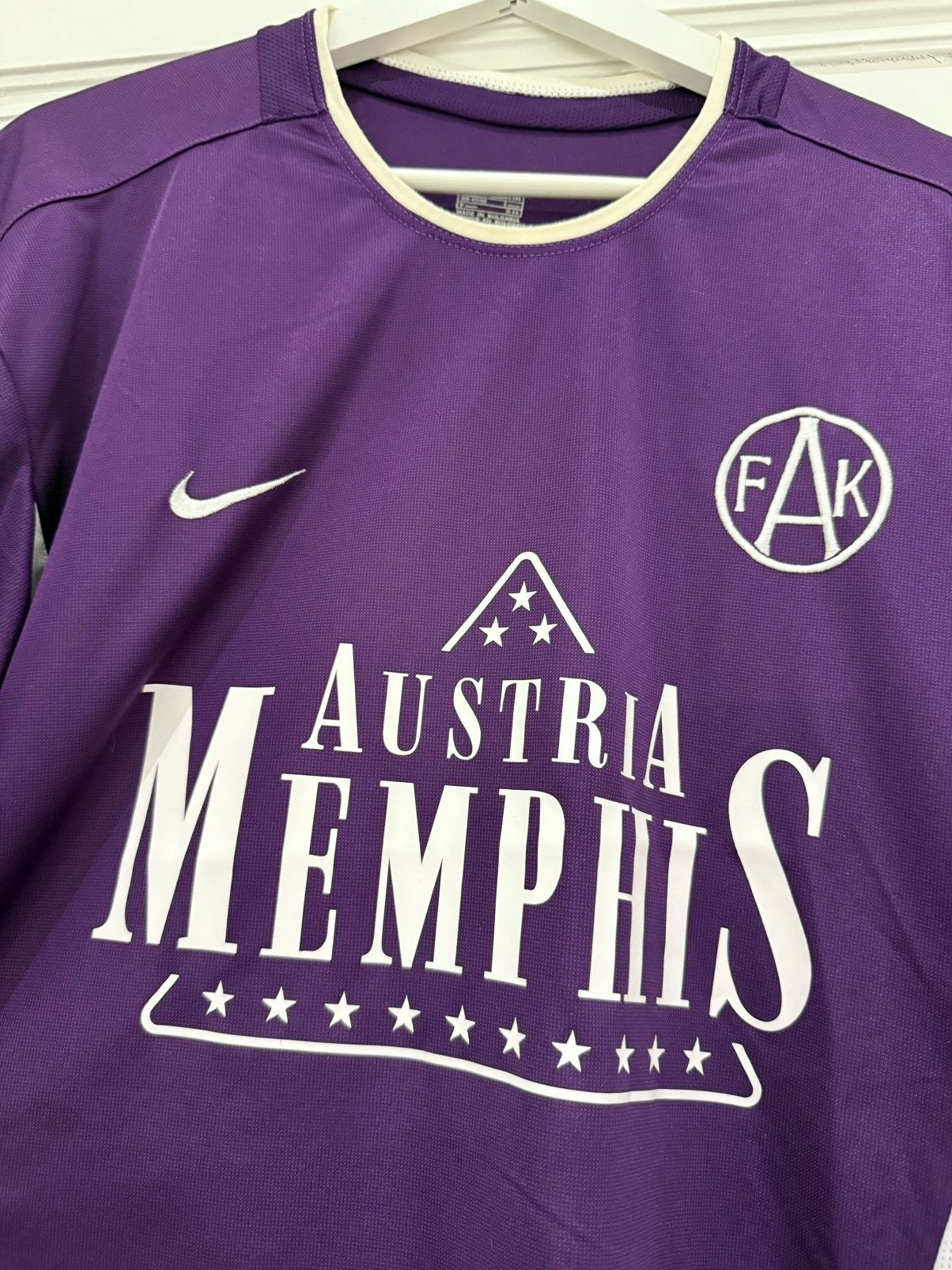 Nike FK Austria Wien home 2002 vintage nike jersey Size US XXL / EU 58 / 5 - 2 Thumbnail