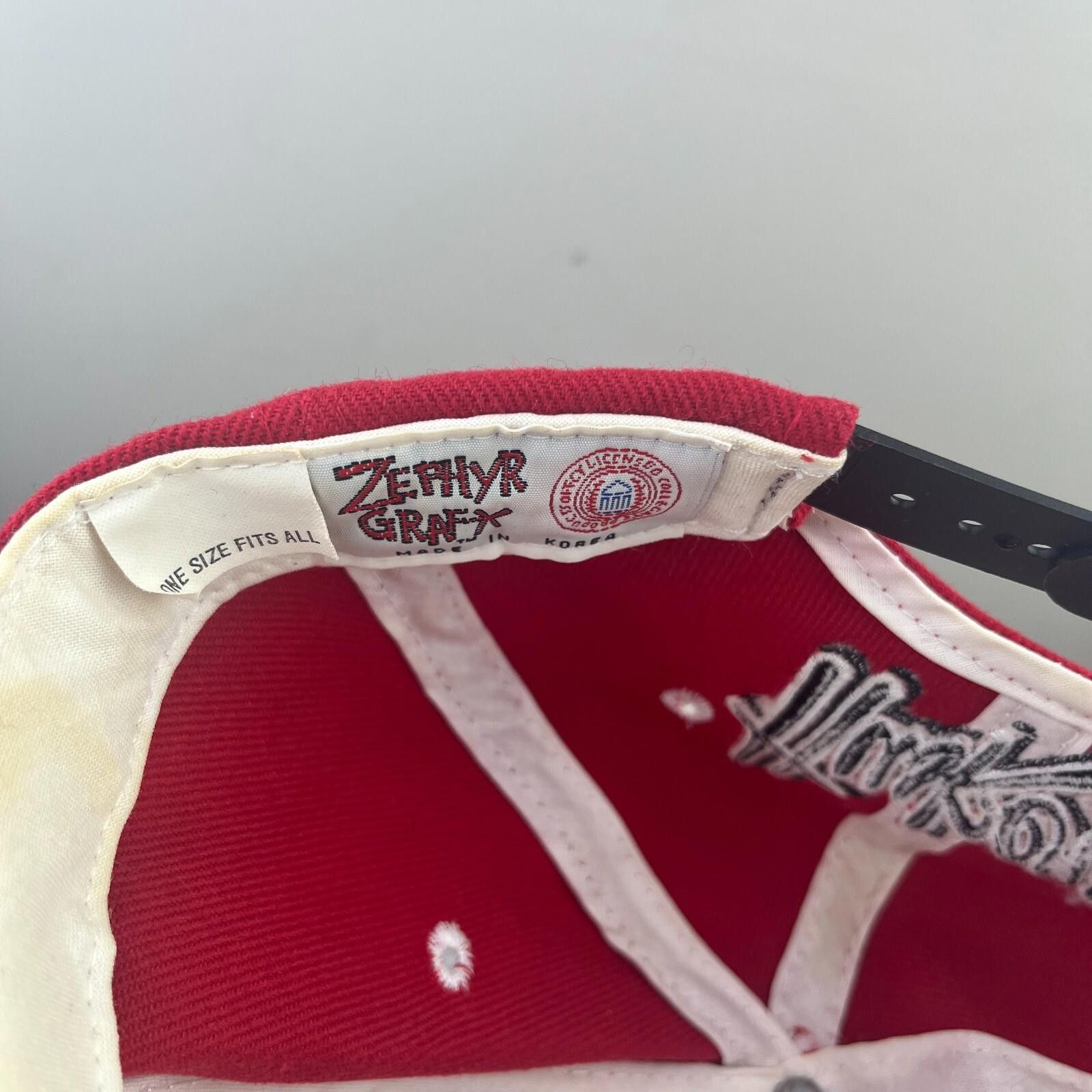 Zephyr Vintage 90s Nebraska Huskers Snapback Hat Zephyr Size ONE SIZE - 5 Thumbnail