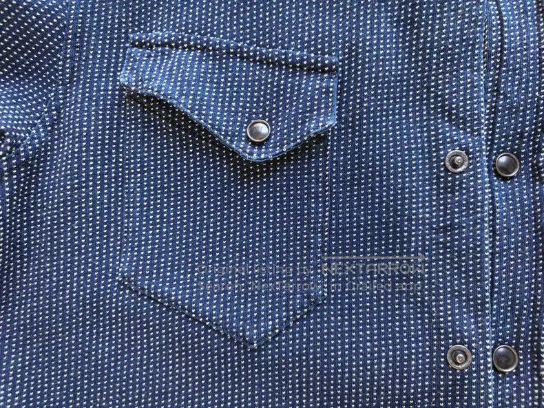 RRL Ralph Lauren RRL Ralph Lauren Blue dyed prickly Western shirt Size US M / EU 48-50 / 2 - 5 Thumbnail
