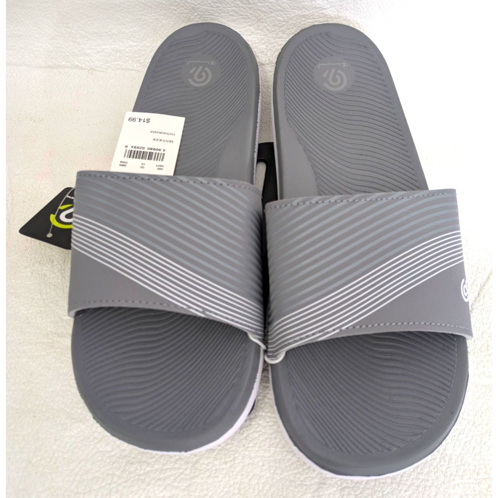 Champion 1 Pair Champion Men's Slide Gray Small 7/8 Foam Slippers Size US 7 / EU 40 - 3 Thumbnail
