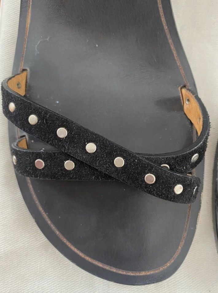 Isabel Marant Isabel Marant - black suede studded sandals - size 38 Size US 8 / IT 38 - 3 Thumbnail