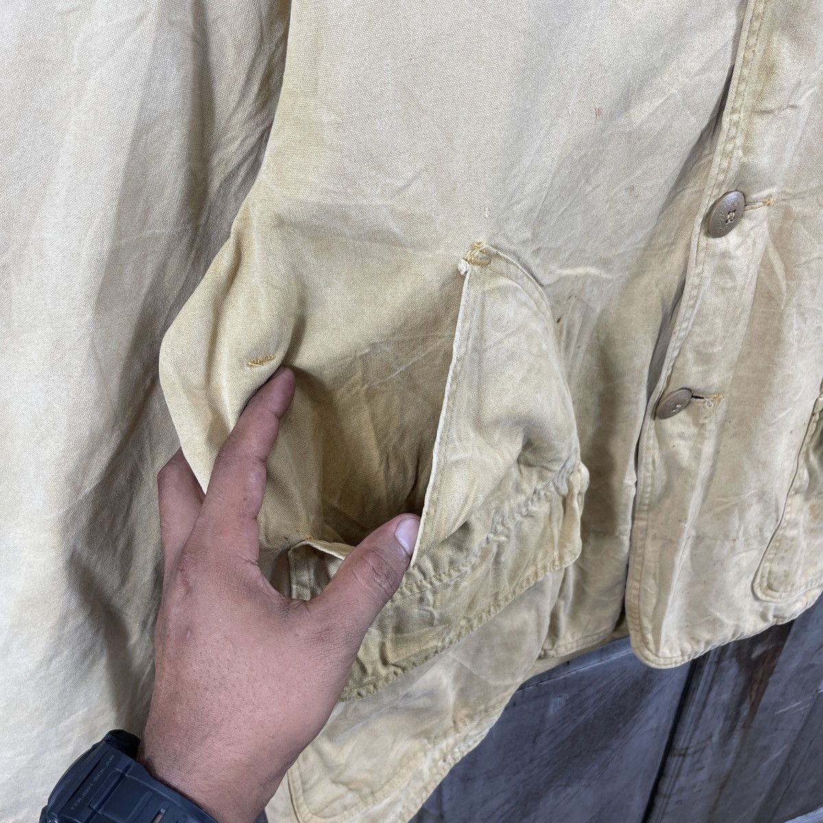 Japanese Brand × Vintage Vintage Japanesebrand Distressed Workers Jacket Size US L / EU 52-54 / 3 - 6 Thumbnail