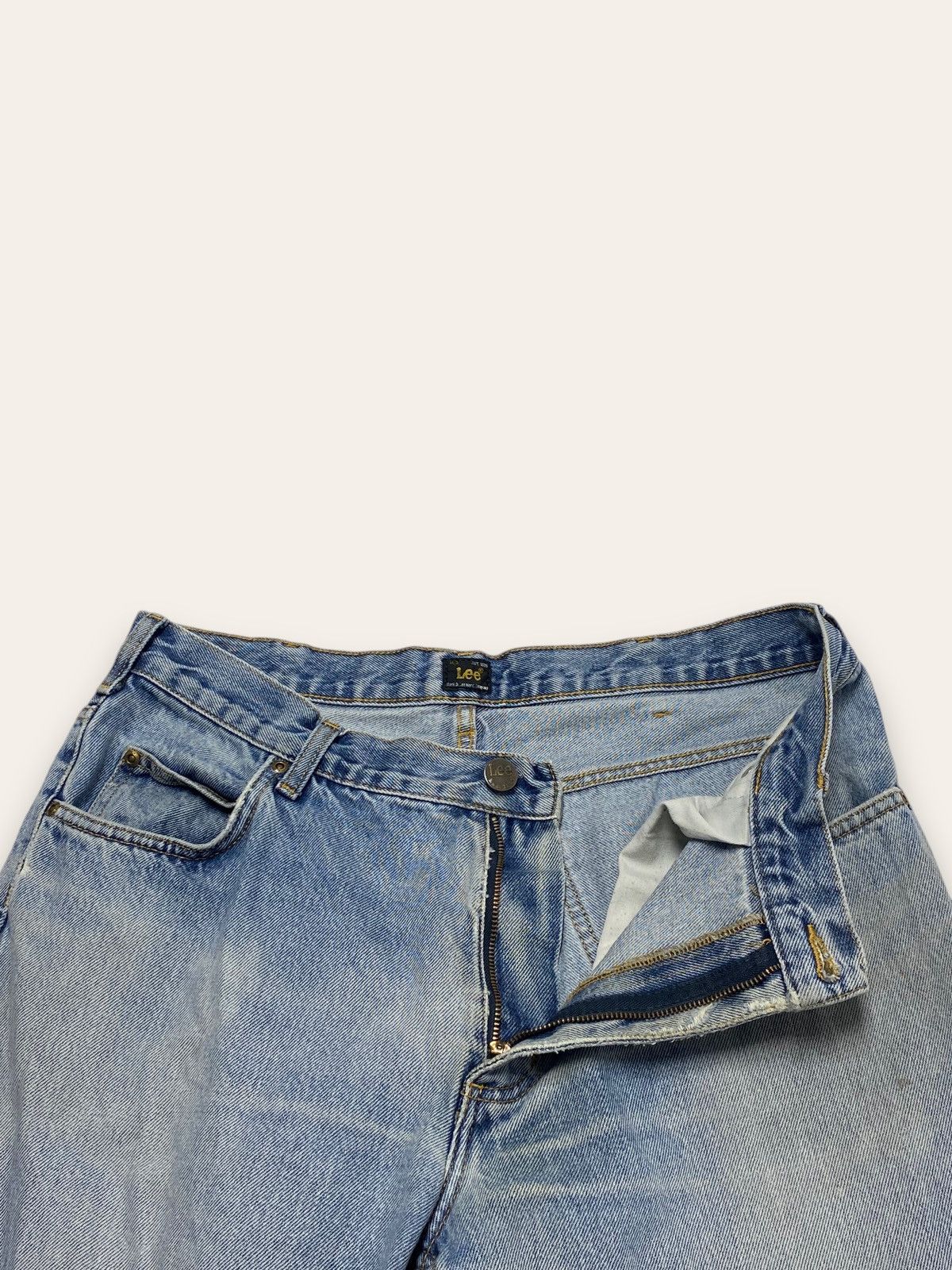 Jean Vintage LEE Light Washed Denim Jeans Wide Baggy Size US 36 / EU 52 - 5 Thumbnail