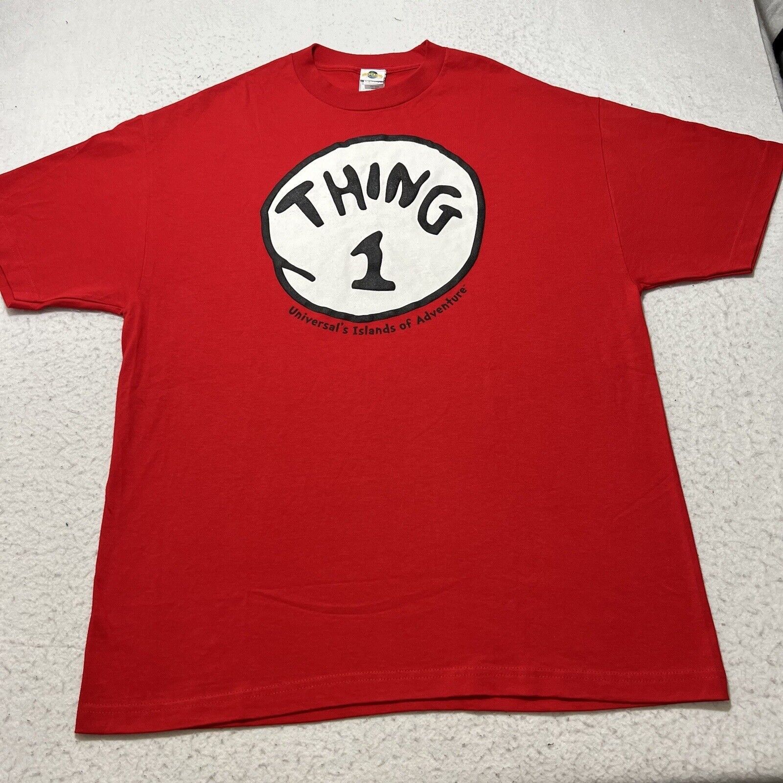 Universal Studios Vintage Universal Studios XL Dr. Seuss Thing 1 T Shirt Size US XL / EU 56 / 4 - 1 Thumbnail
