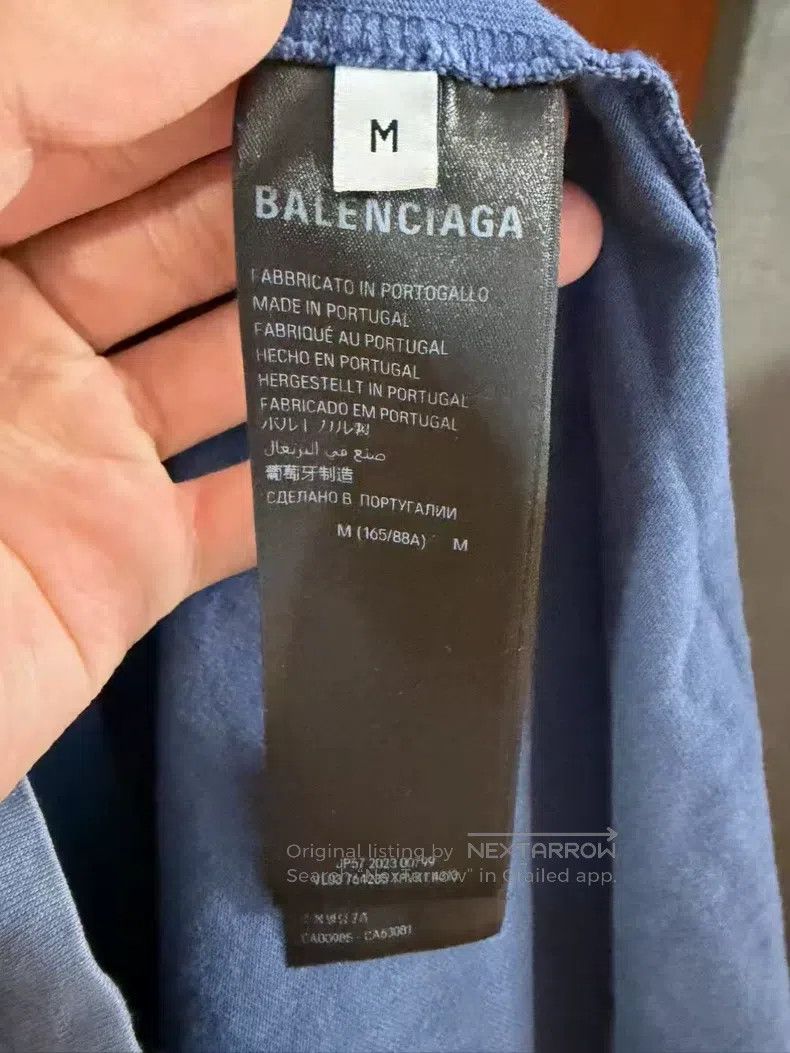 Balenciaga Balenciaga Haze Blue Front and Back Logo Embroidered Short Size US M / EU 48-50 / 2 - 4 Thumbnail