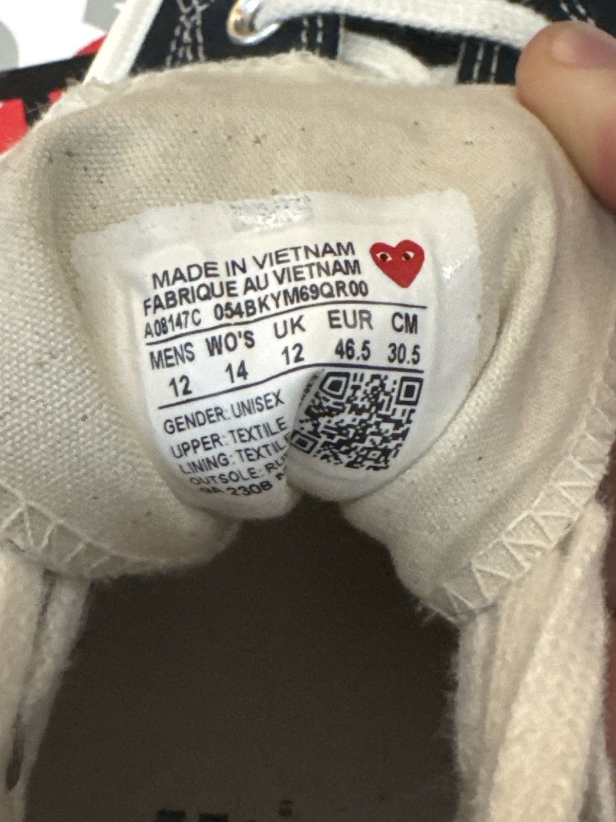 Converse Comme des Garcon multi heart