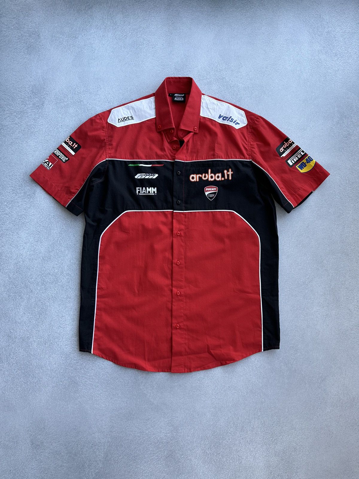 Ducati × Vintage Vintage Ducati Corse Short Sleeve Racing Buttons Shirt Size US L / EU 52-54 / 3 - 1 Thumbnail
