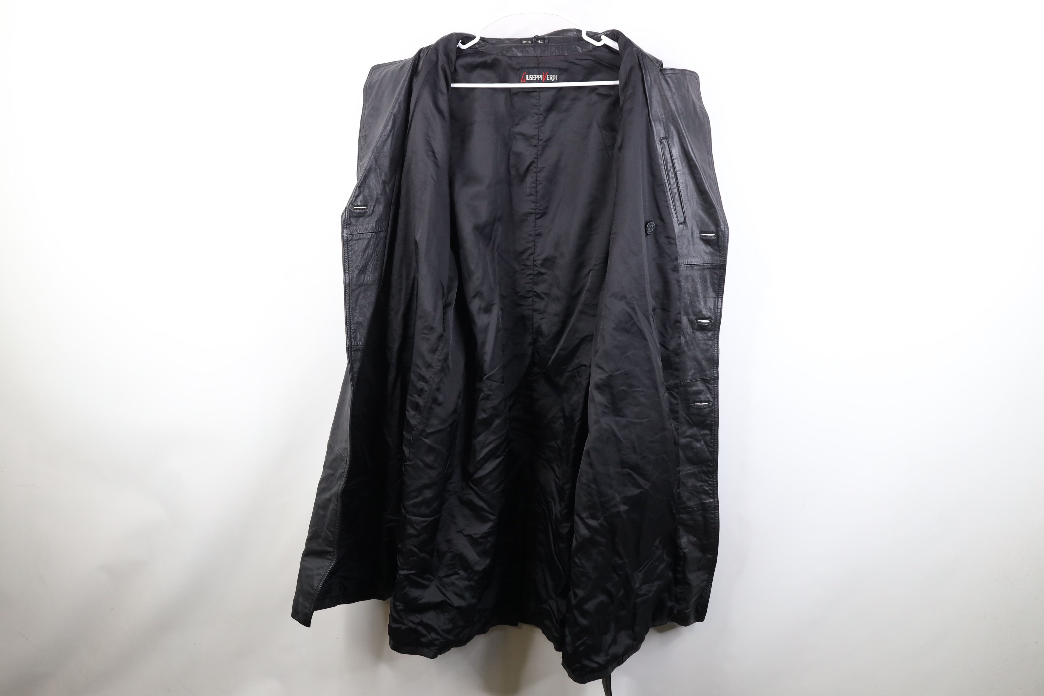 Vintage Vintage 70s Streetwear Breasted Leather Belted Trench Coat Size US XXL / EU 58 / 5 - 10 Thumbnail