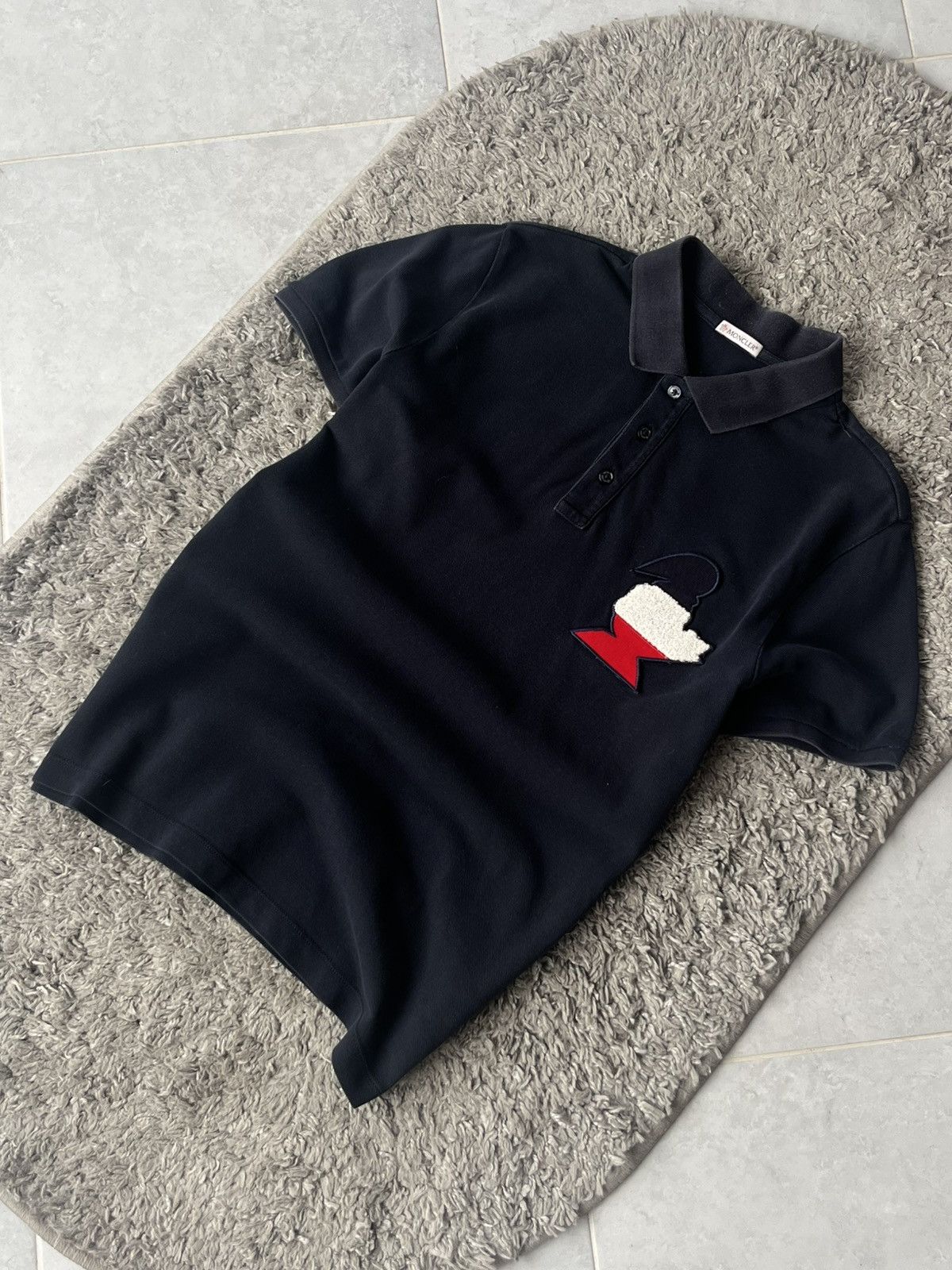 Moncler Vintage Luxury Polo Moncler Size US M / EU 48-50 / 2 - 2 Thumbnail