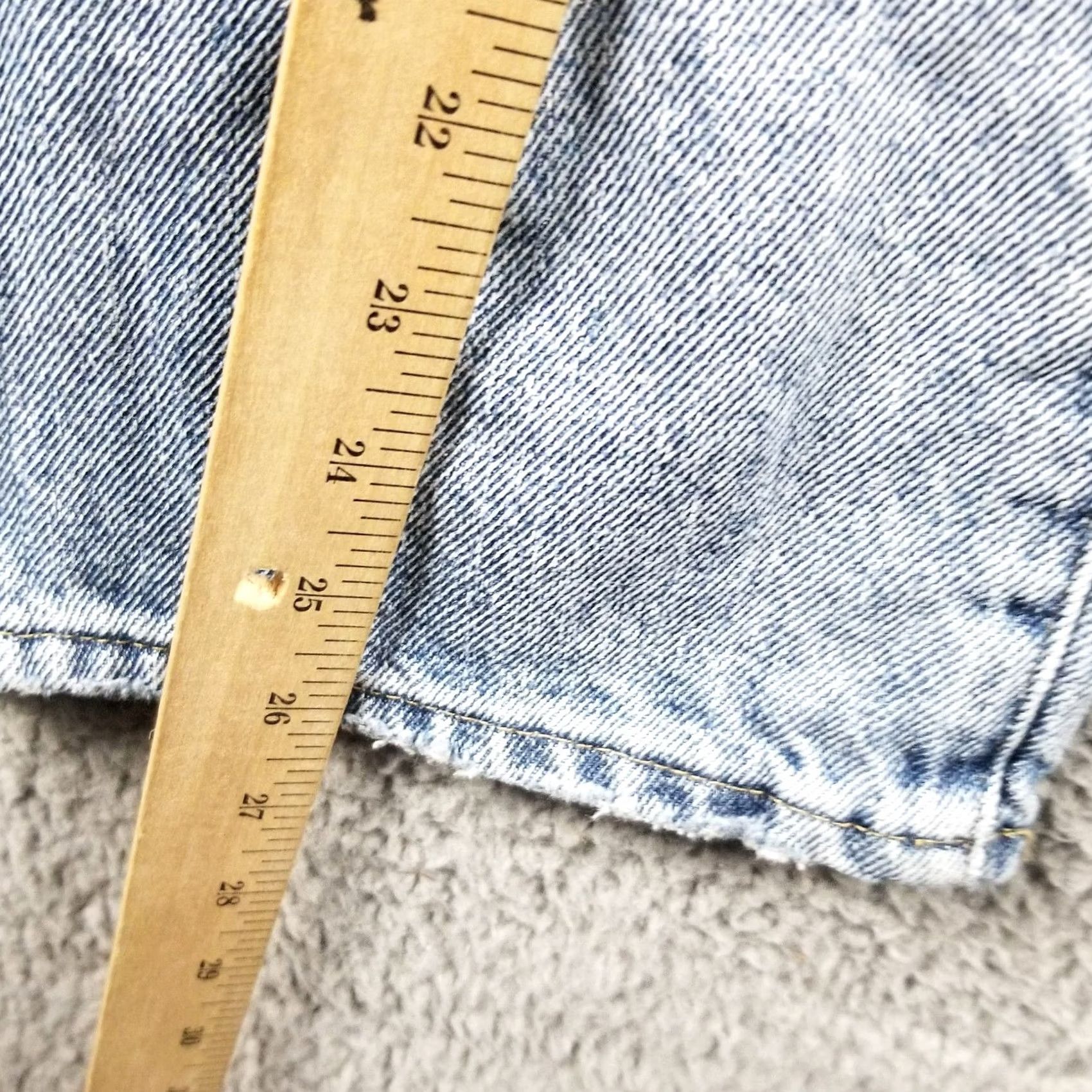 Pistola Pistola Charlie High Waist Jeans In Crawford 27X26 Distressed Jeans Women 27 Color Blue Cropped Distressed Womens Size 27" / US 4 / IT 40 - 5 Thumbnail