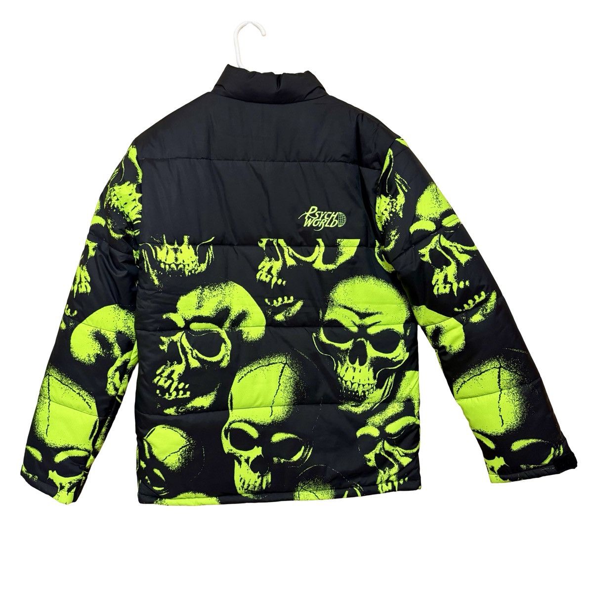 Psychworld PsychWorld Neon Skulls Black Puffer Jacket Size Small BNWT Size US S / EU 44-46 / 1 - 3 Thumbnail