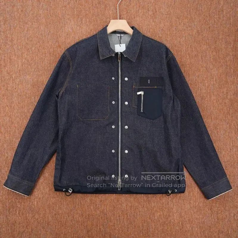 Dior Dior Men's XL Denim Jacket with Embroidery . Size US XL / EU 56 / 4 - 1 Thumbnail