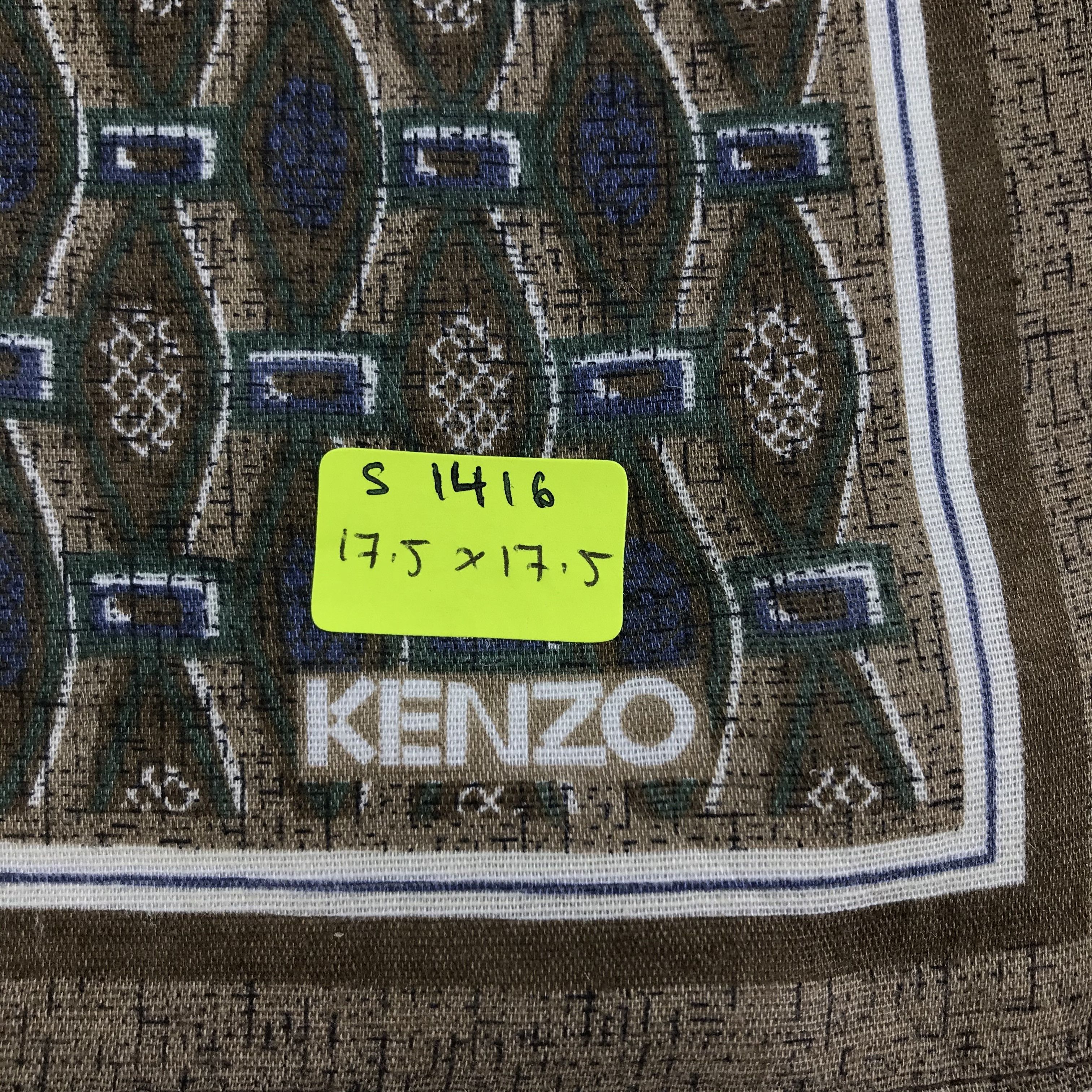 Kenzo × Vintage Kenzo Bandana / Handkerchief / Neckerchief - S1416 Size ONE SIZE - 5 Thumbnail