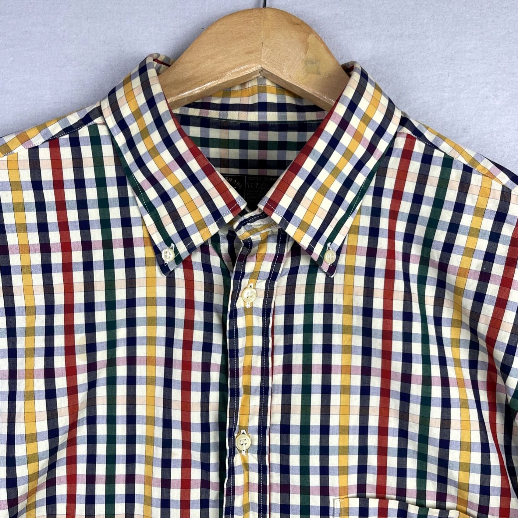 Paul & Shark Paul & Shark Yachting Shirt Mens 44 Yellow Check Button-Down Made In Italy Size US XXL / EU 58 / 5 - 4 Thumbnail
