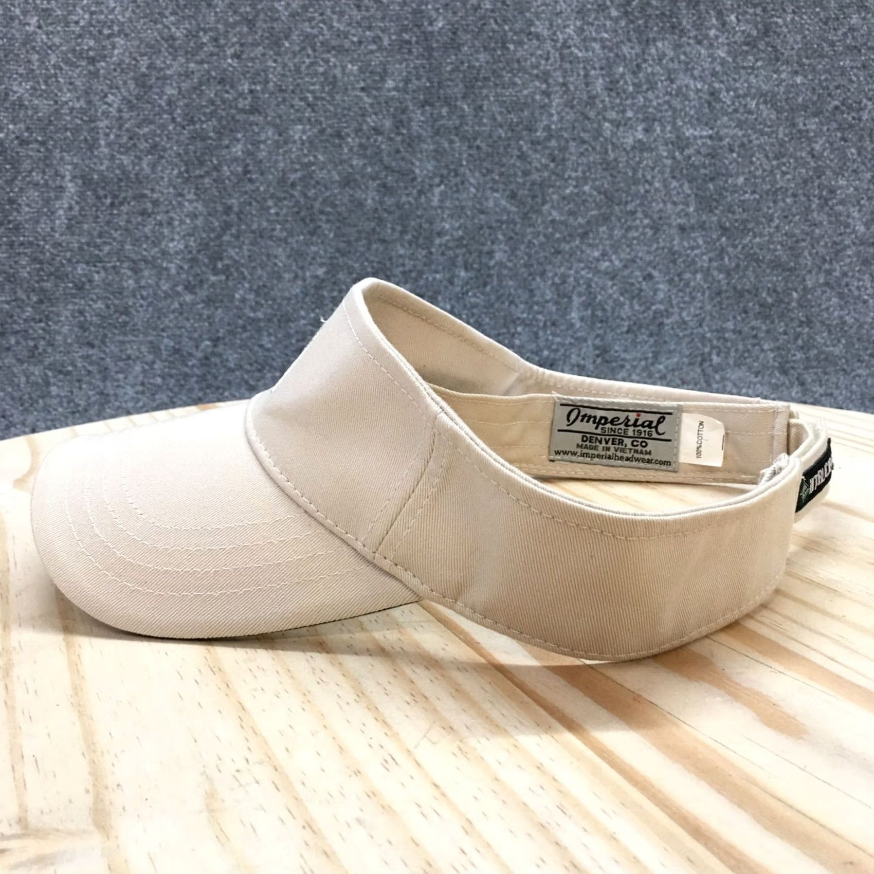 Imperial Imperial Visor Hat Women Beige One Size Embroidered Logo Curved Brim Size ONE SIZE - 6 Thumbnail